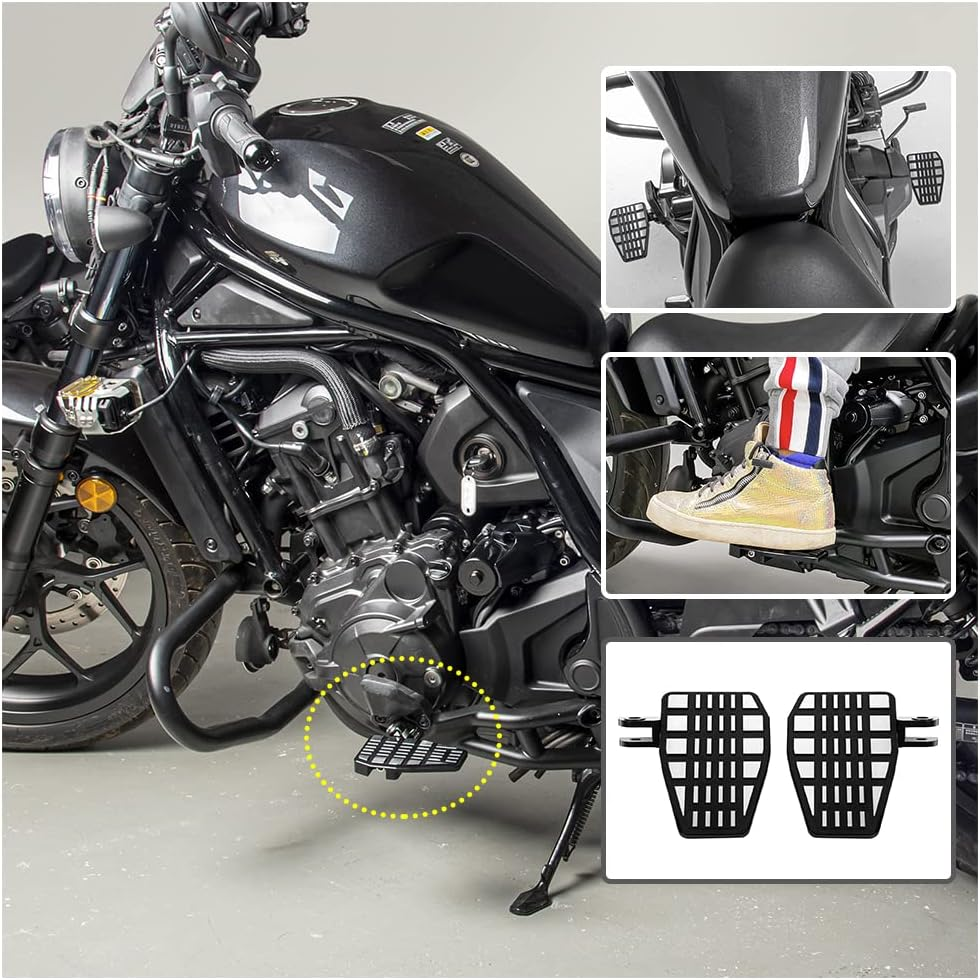Motorcycle CMX1100 CM1100 Wide Foot Pegs Pedal 21-23, Aluminium Foot Rest Footrest Footpeg Extension Enlarge Step Board Extender for H.Onda Rebel CMX 1100 CM 1100 2021 2022 2023