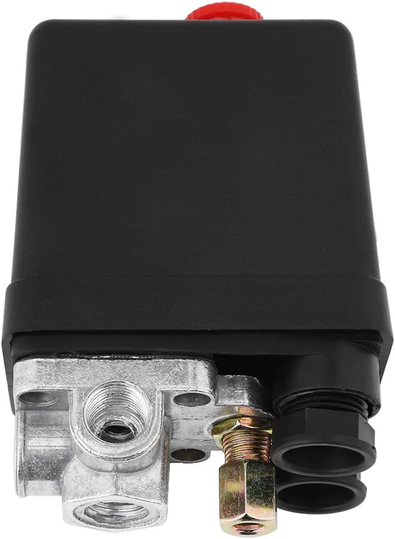 240V 16A Four Port Air Compressor Pressure Switch Control 90-120PSI, Easy Install, Long Lifespan with Compressor Switch Control, Four Female Air Inlet Port image number 3