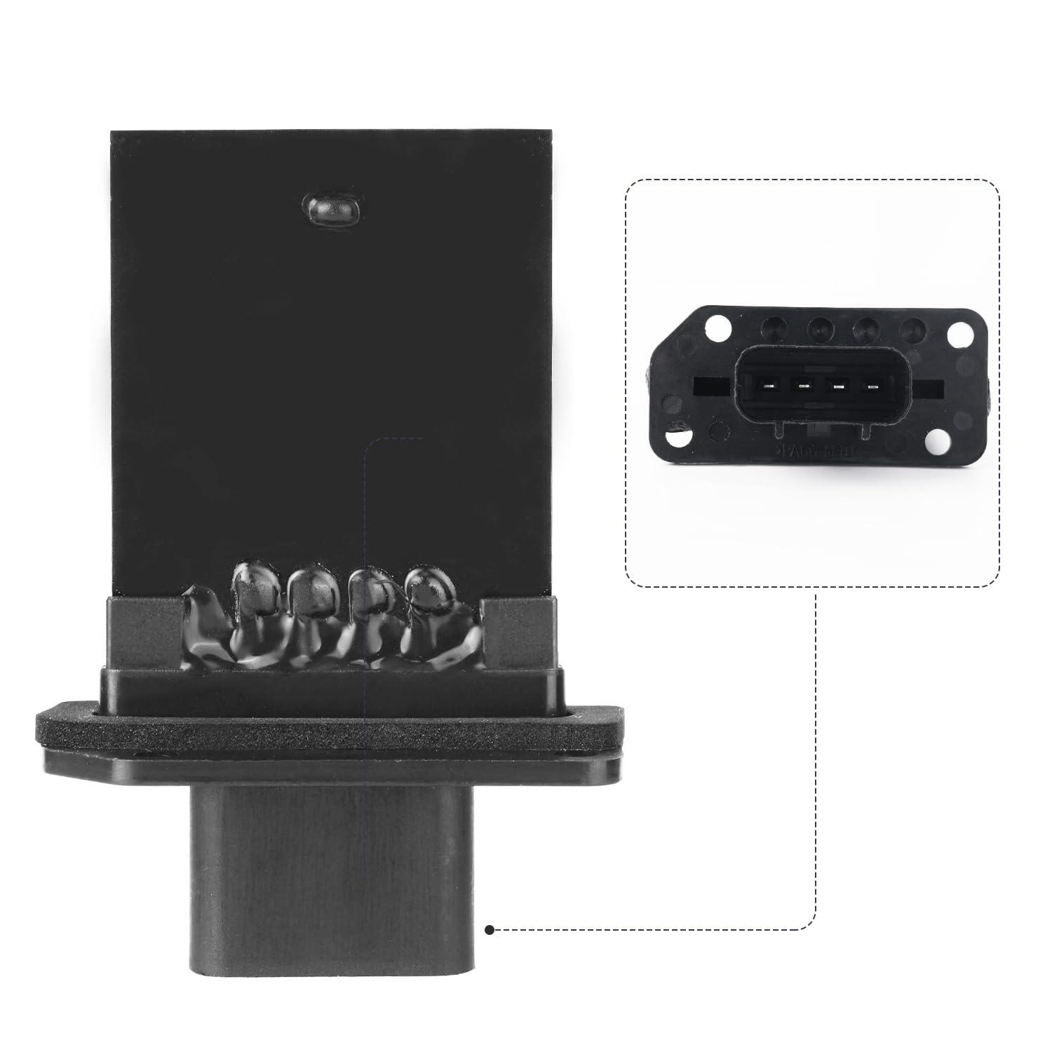 Blower Motor Resistor Compatible with Ford Expedition Escape F150 F250 F350 Super Duty Mustang Lincoln Mark LT Mercury Mariner, Blower Resistor 3F2Z18591AA YH1715 for Manual AC Control image number 6