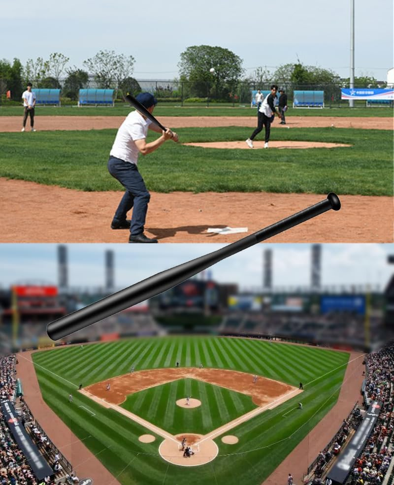 Baseball Bat Steel 32 Inch with Carrying Bag Ergonomic Grip Design image number 1