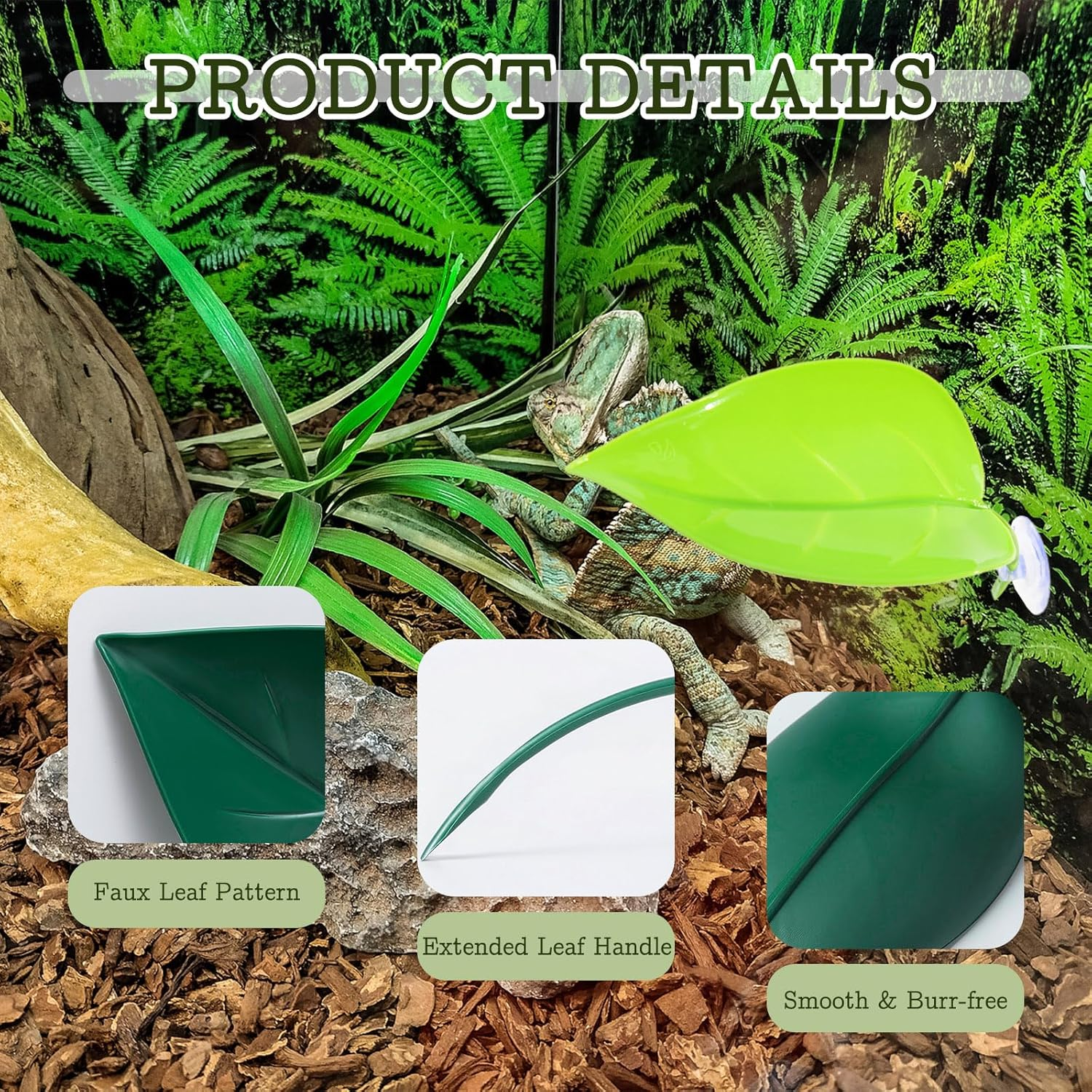 Yitexin 6 Pieces 3 Colors Betta Hammock Pad with Suction Cups, Simulating Habitat Betta Leaf Basking Bed Platform, Small Resting Tank for Tree Frog Terrarium Turtle Fish Pet (3 Color, 18.5 X 7 Cm) image number 6