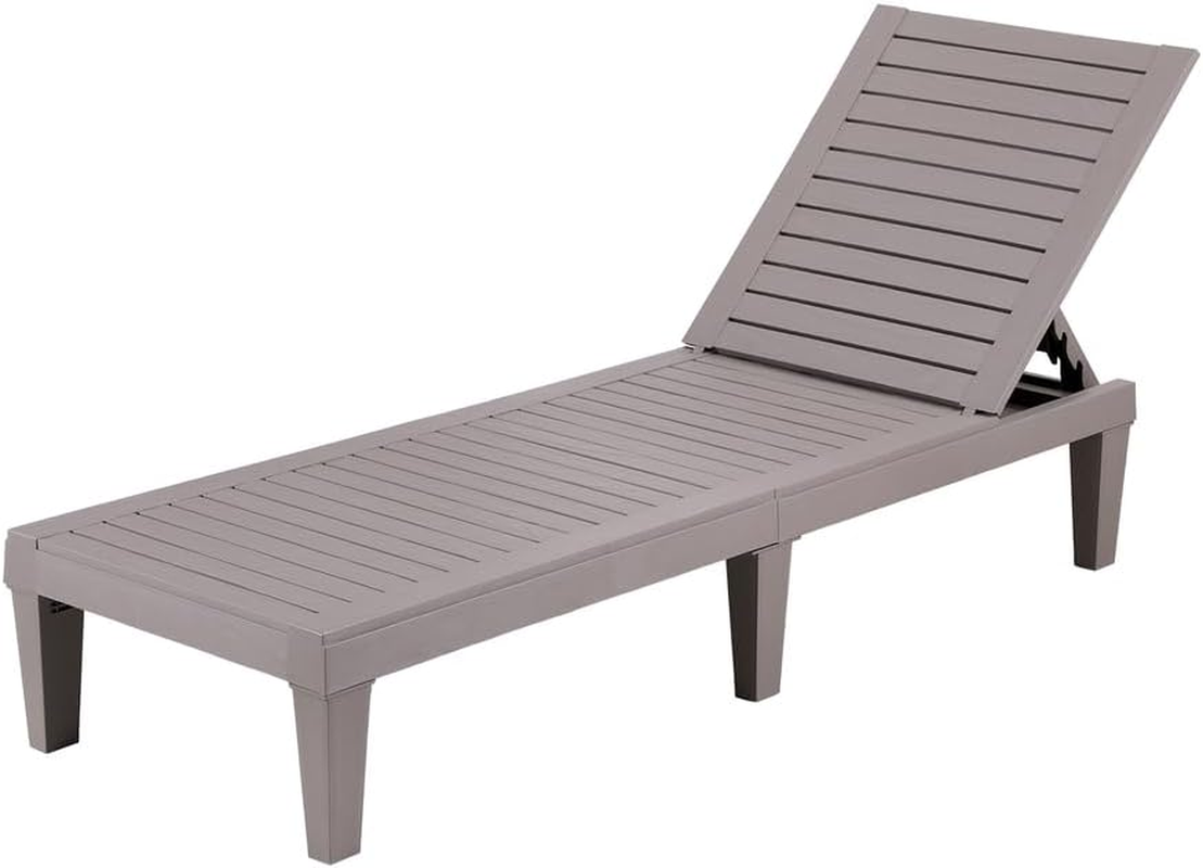 Gardeon Sun Lounge Adjustable Recliner Patio Outdoor Furniture Lightweight Grey image number 6