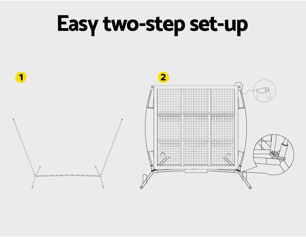 Everfit Baseball Net, 9 Pockets Practice Sports Nets Goal Portable Softball Training Aid Netting Screen Backyard Indoor Outdoor Camping Equipment, with Carry Bag Lightweight Blue image number 4