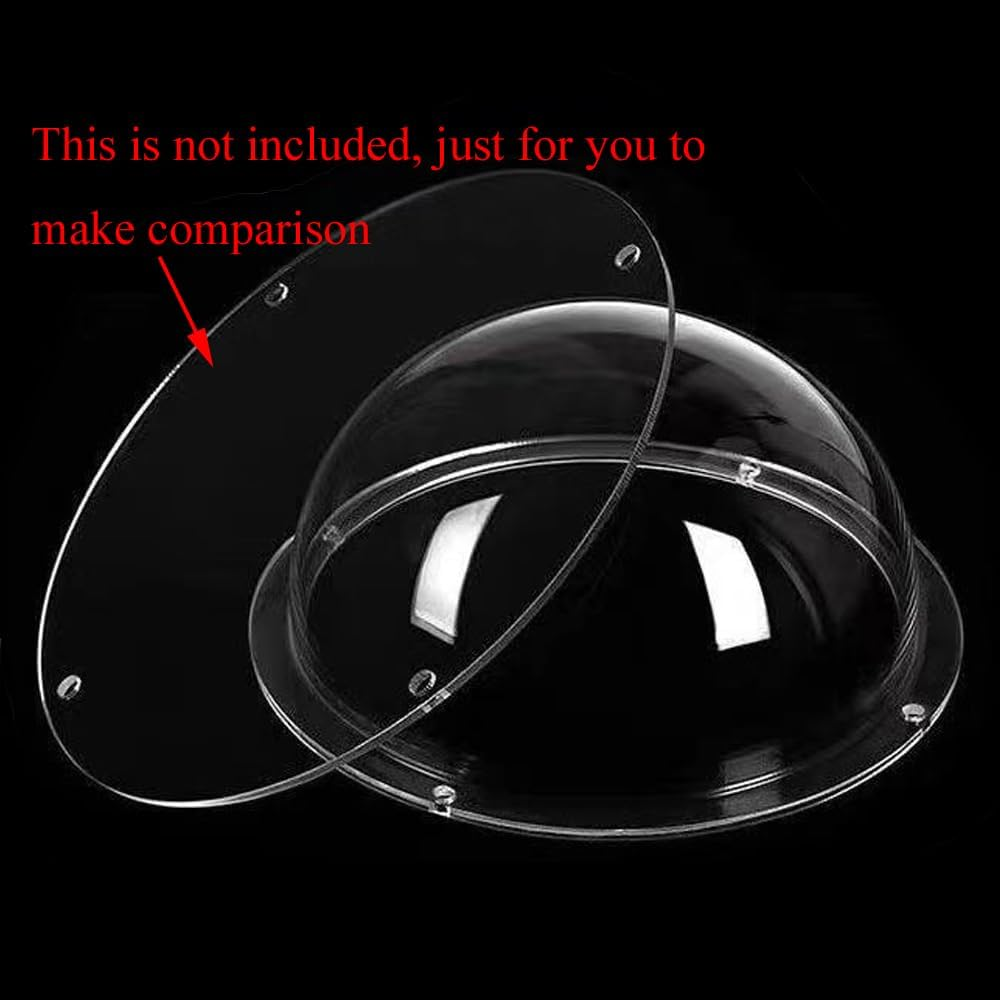 LOTOWELZON 6Inch Acrylic Clear Transparent Camera Dome Cover Security Camera Housing Pet Dog Fence Window Skylight Window (Id150Mm*H76Mm/5.9 * 3In) image number 2