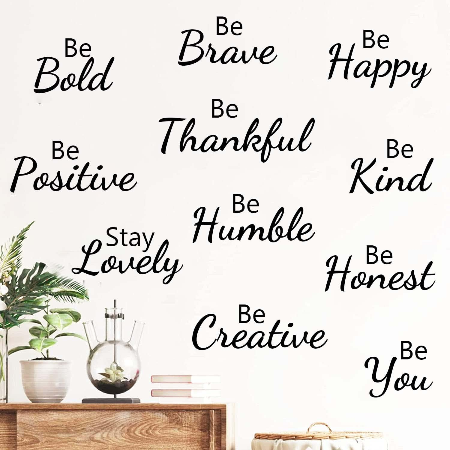 Inspirational Wall Decals Quotes Motivational Sayings Wall Stickers Positive Quotes Lettering Wall Decor Stickers for Home Bedroom Library School Classroom Office Family Wall Art Decoration image number 4