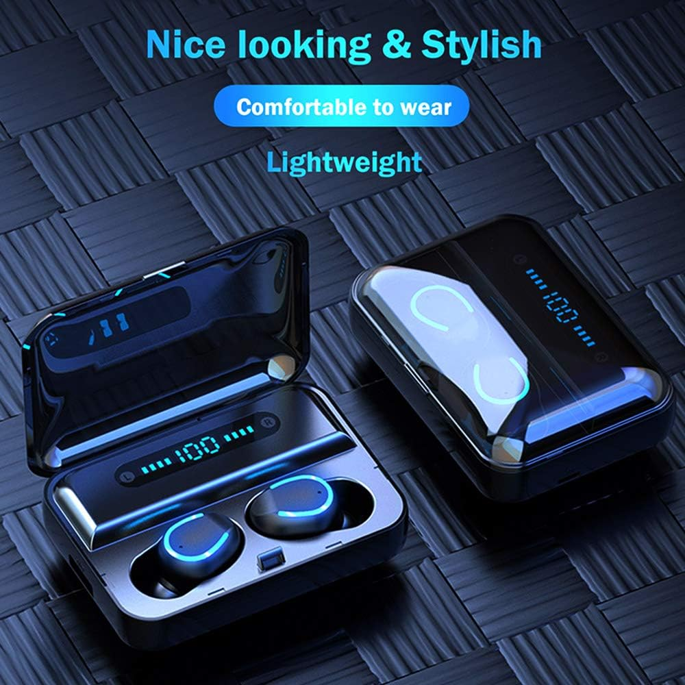 F9 5 TWS 0 Earphones HD Stereo Earbuds Noise Cancelling Gaming Headset Digital Display Headphones Button Sports with Mic image number 3