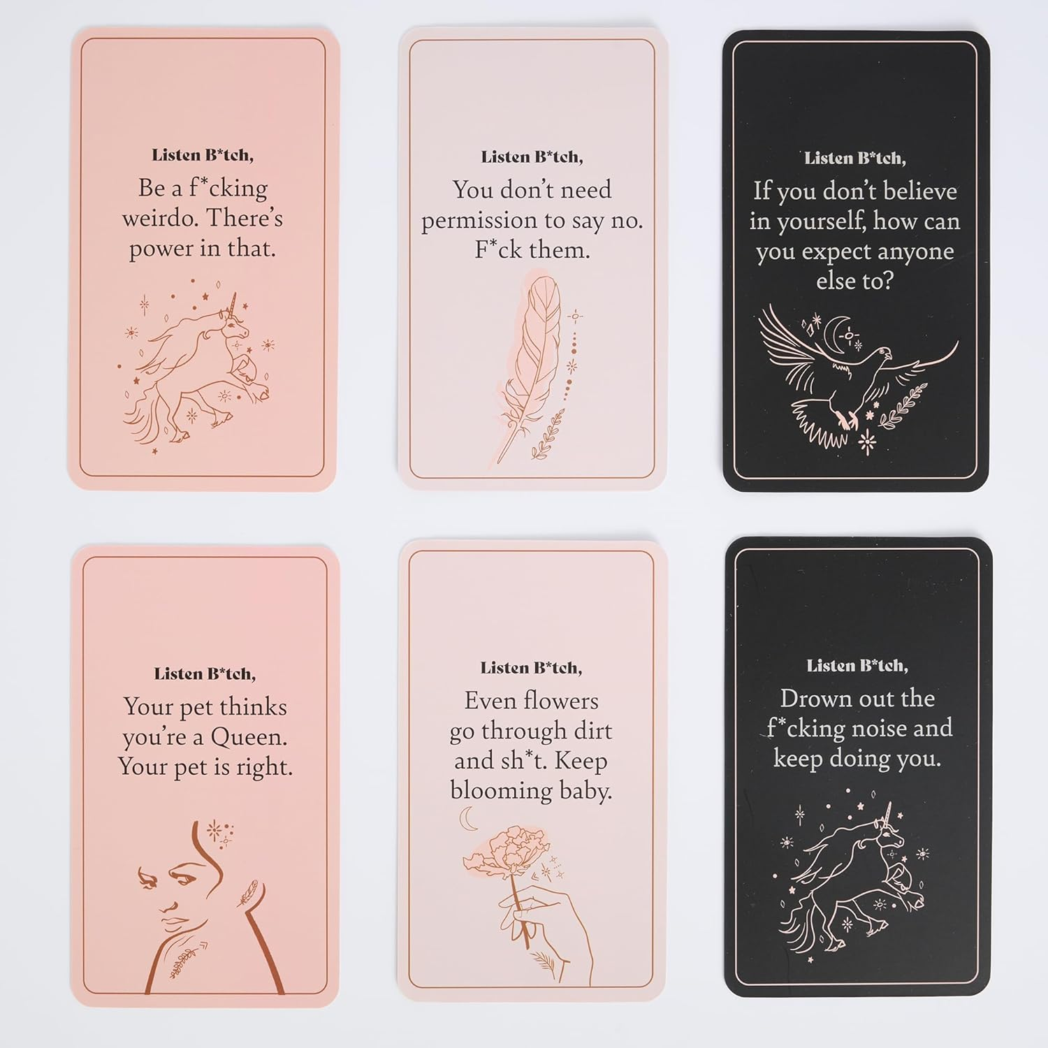 Affirmation Cards | 50 Daily Affirmations to Remind You Who the F*Ck You Are image number 1