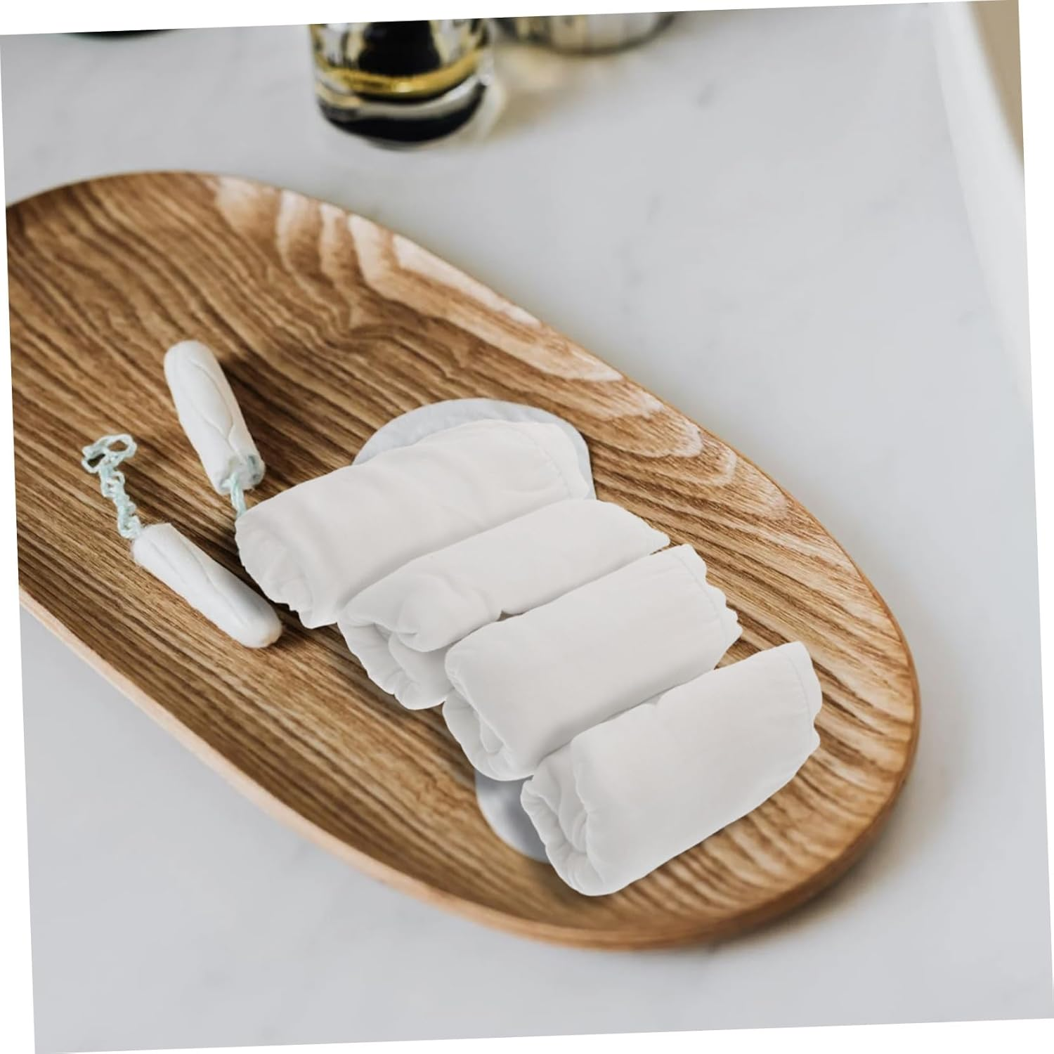 NOLITOY 4Pcs Disposable Postpartum Maternity Panties XXL White Moisture-Absorbing Flexible Women Underwear for Confinement Care and Menstrual Periods Comfortable High Elastic Waist image number 6