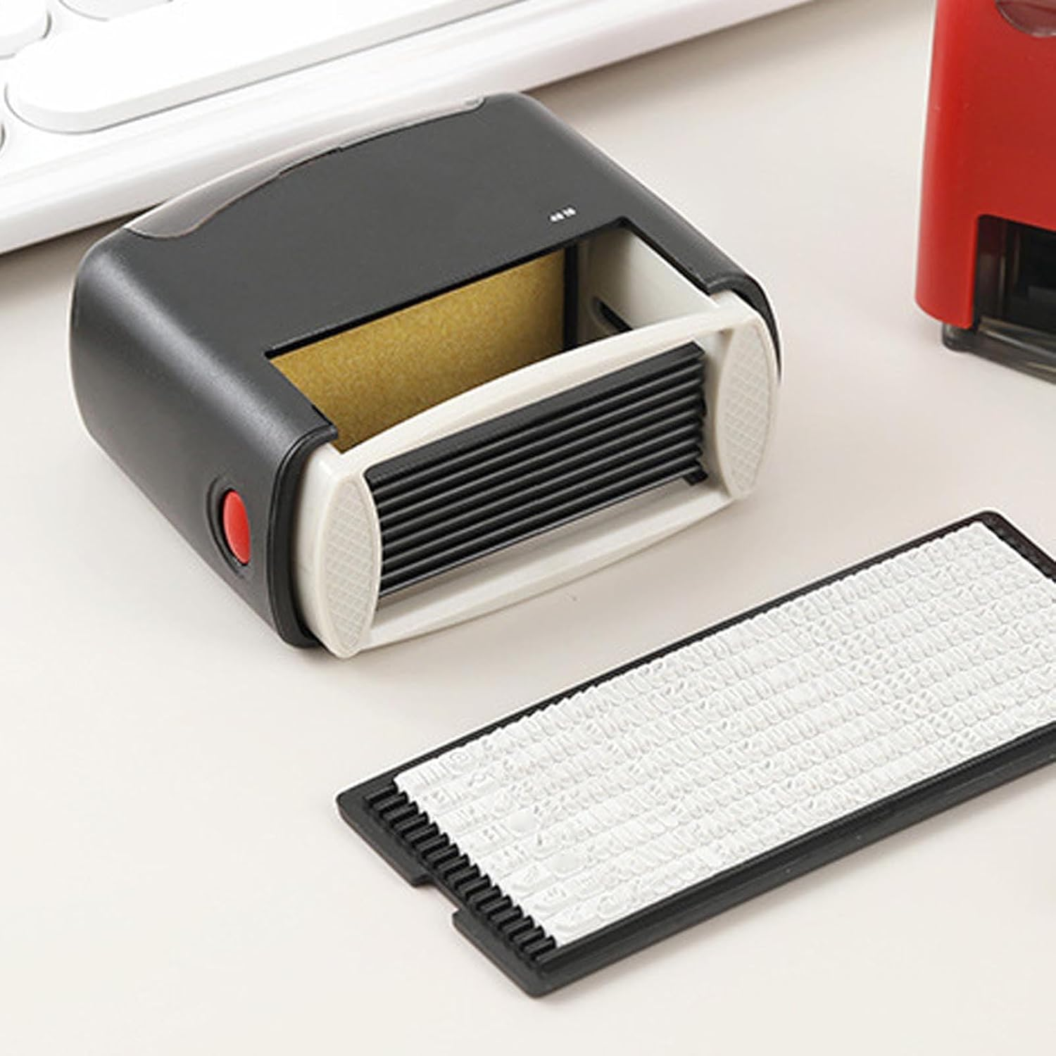 58X22Mm Large Custom Stamp, Customizable Personalized Self Inking Address Stamps, for Address, Date, Letter, Number image number 4