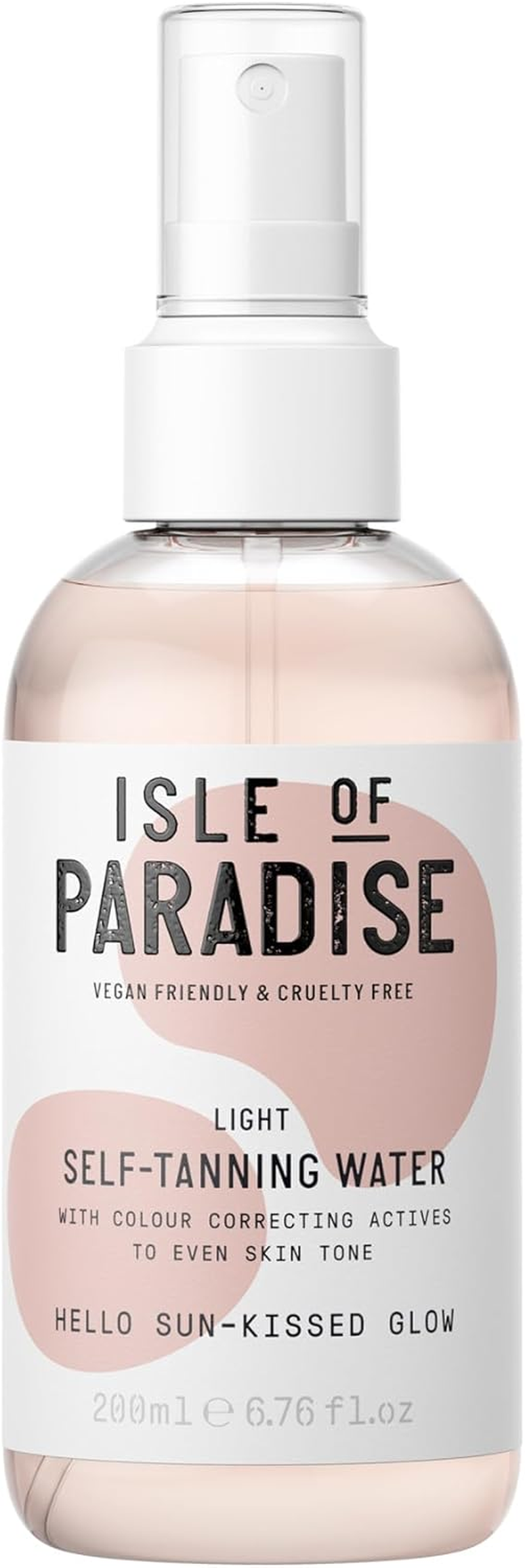 Isle of Paradise Self Tan Water Light (200 Ml) Hydrating Self Tanning Water Natural Ingredients & Vegan image number 1