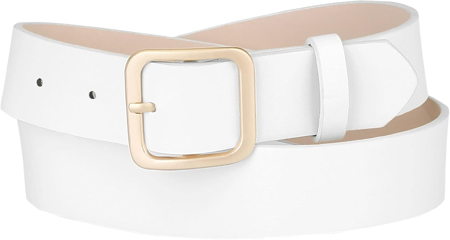 Allegra K Women Pin Buckle Belt Soft Wide Waist Belt Casual Dresses Jeans Pants image number 3