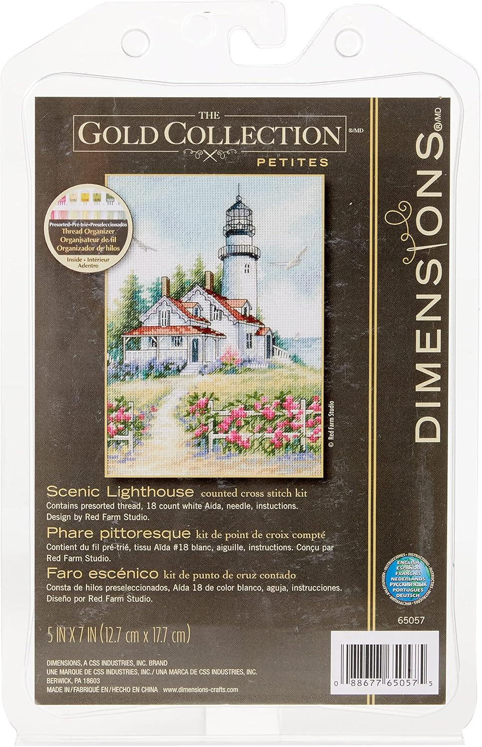 Dimensions Beacon at Rocky Point Counted Cross Stitch Kit image number 4