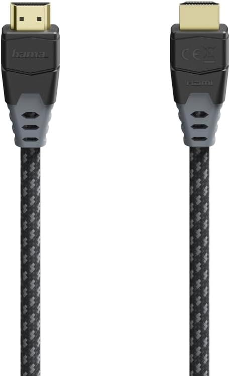Hama German High Speed HDMI&trade; Cable, Plug-Plug, 8K, Ethernet, Fabric, Gold-Plated, 1.5 M image number 6