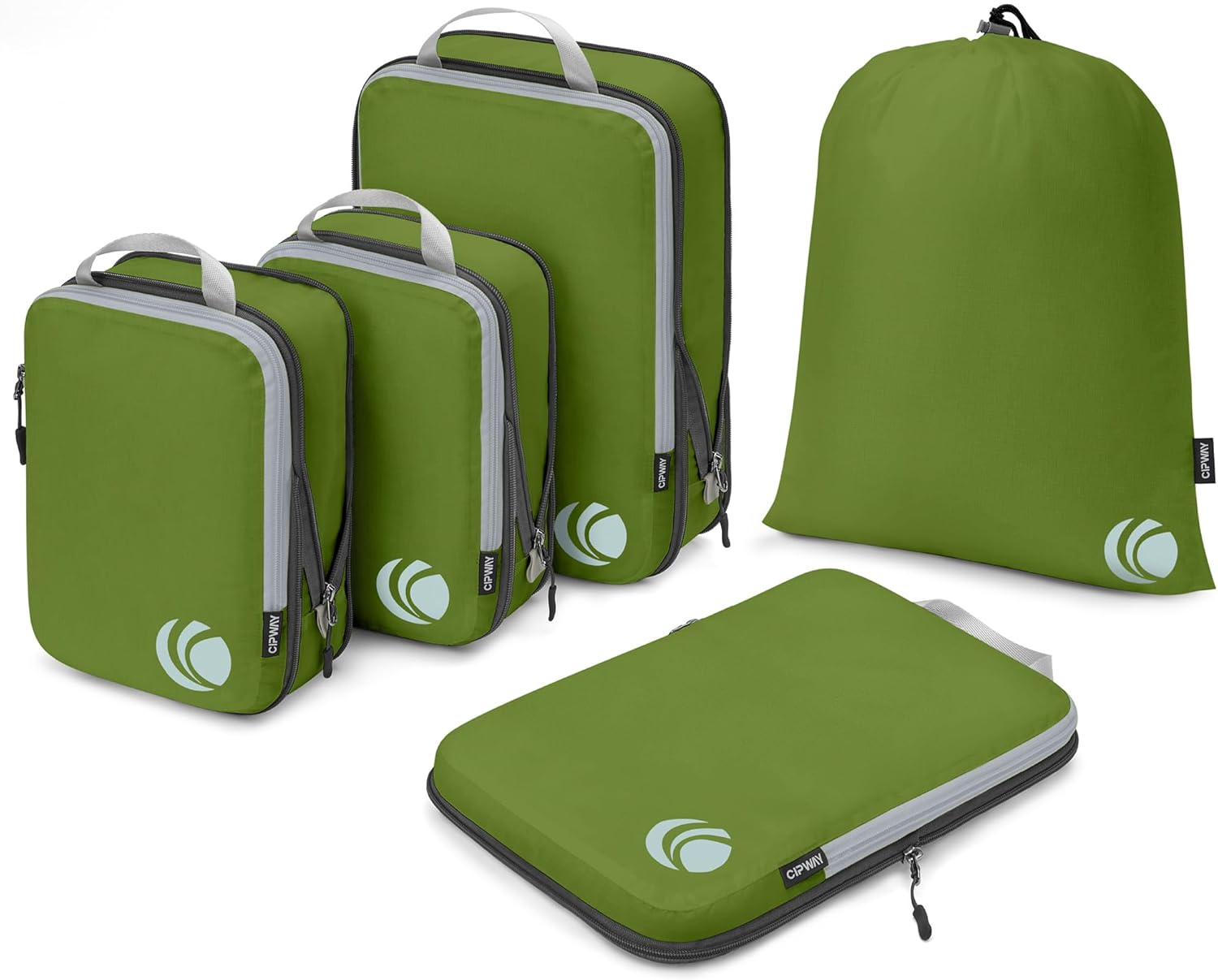 Cipway Compression Packing Cubes for Travel-Expandable Luggage Organizer Set Pack More in Less Space,Travel Gear Accessories