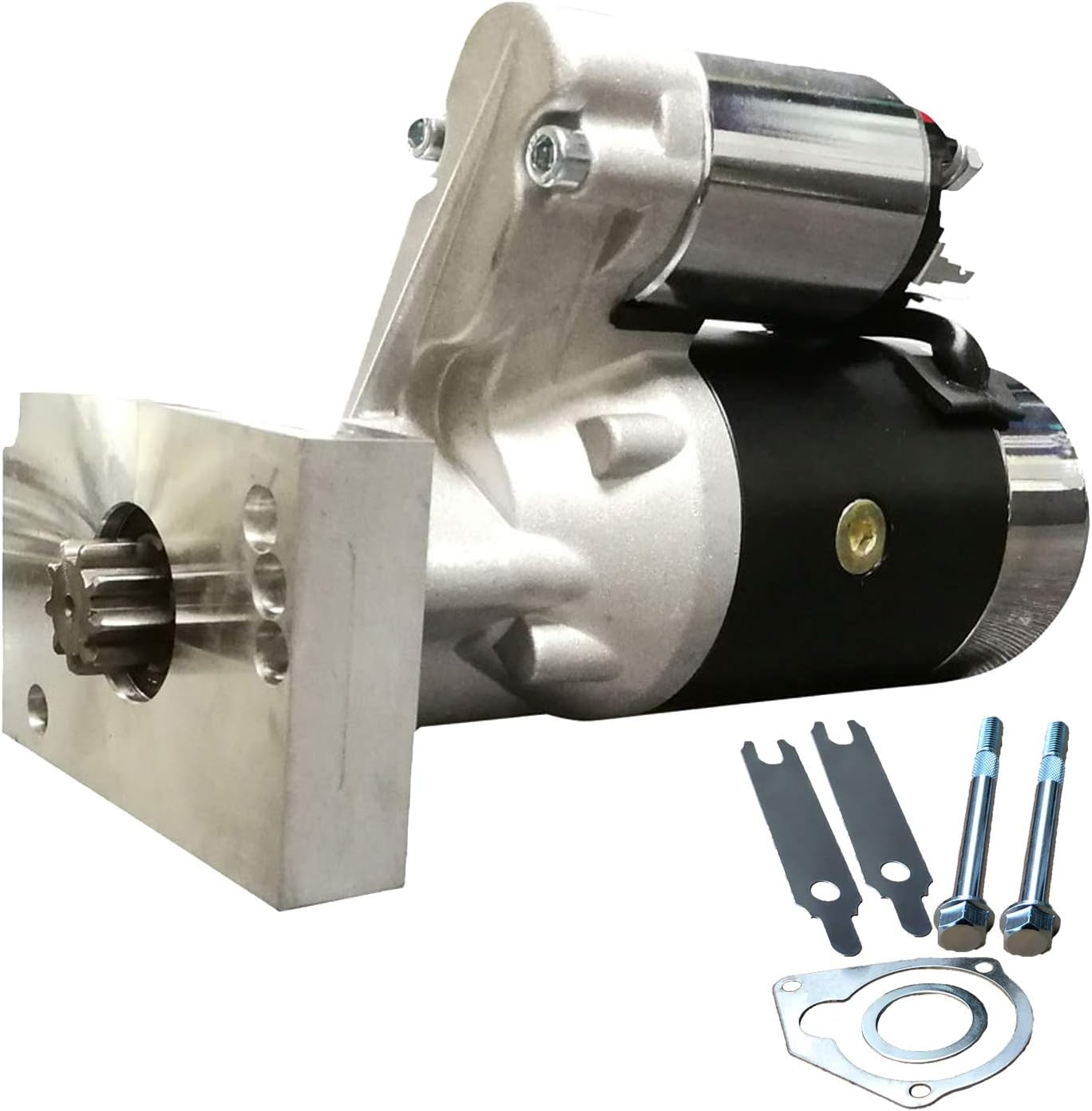 3HP 2.5KW Super High Torque Light Weight Mini Starter for SBC BBC GM Chevy 305 350 454 18493 (Red)