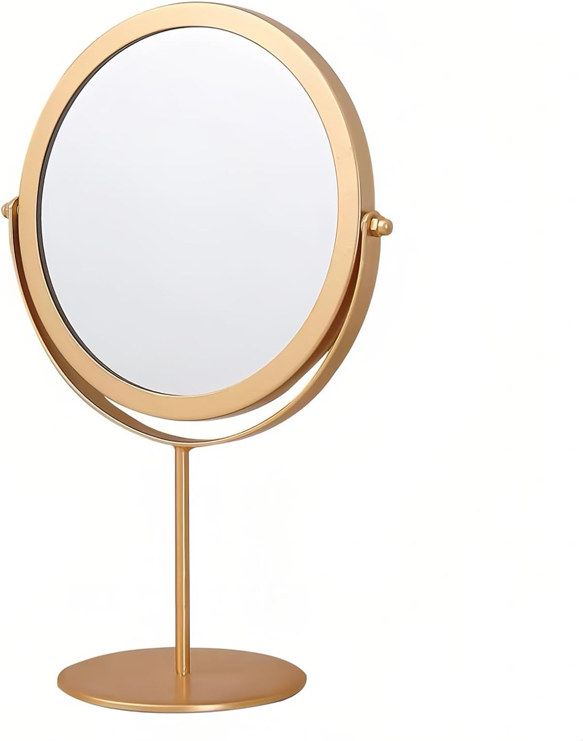 Taoluwin Tabletop Vanity Mirror, 360&deg; Adjustable Stand Mirror with HD Glass, Sturdy Iron Frame, Nordic Design, Portable Travel Mirror for Makeup, Dressing, Home Decor (High-Leg)