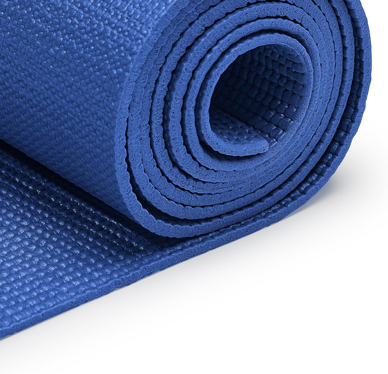 Sunny Health & Fitness Yoga Mat, Non Slip Exercise Mat for Home Yoga, Pilates, Stretching, Floor & Fitness Workouts, Blue - NO. 031-B image number 4