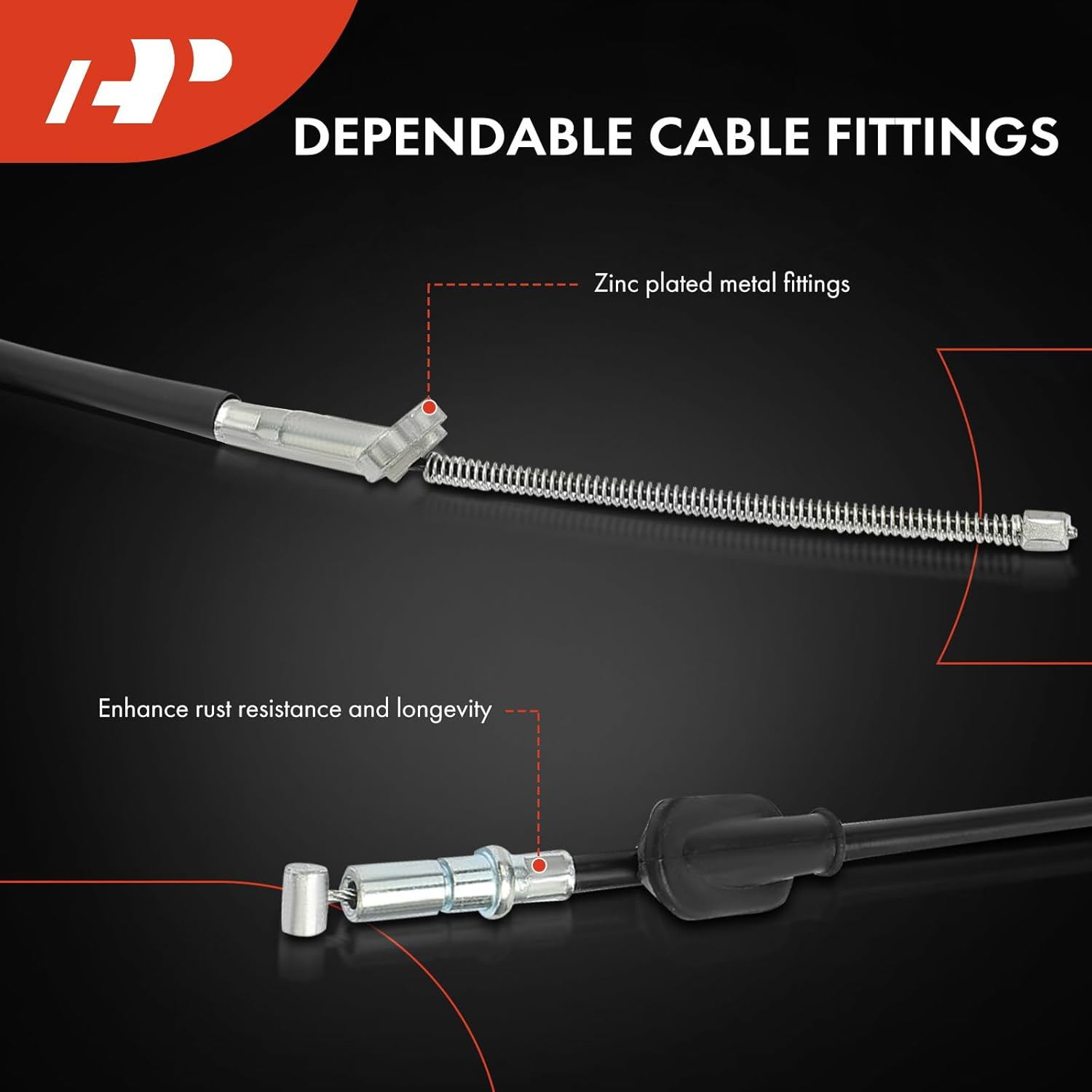 A-Premium Parking Brake Cable Replacement for Honda Cr-V 2005-2006 Rear Right image number 2