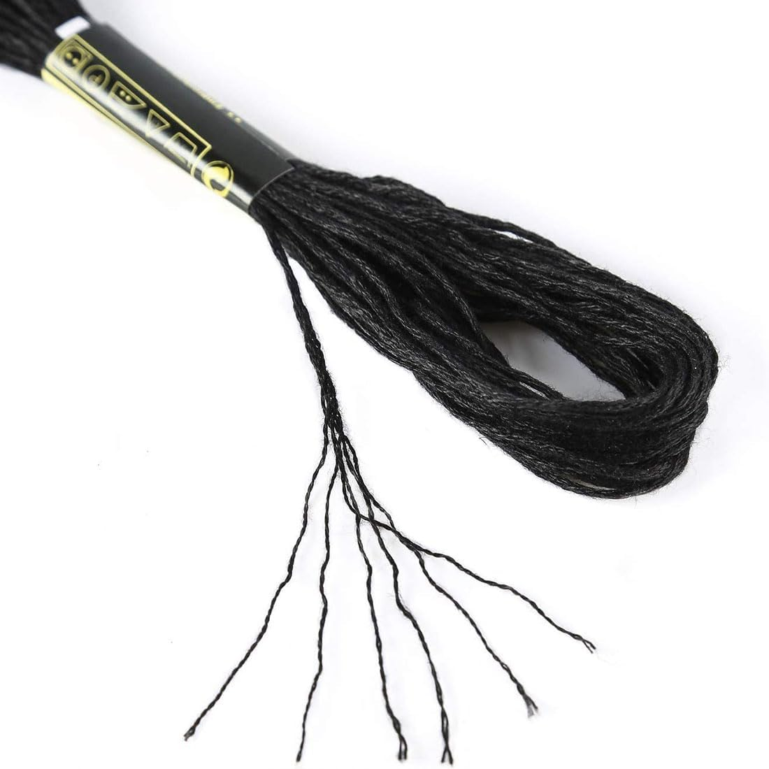 24 Skeins Embroidery Floss，Embroidery Floss Black and White, Cross Stitch Thread, Friendship Bracelet String DIY Handmade Quality Floss image number 5