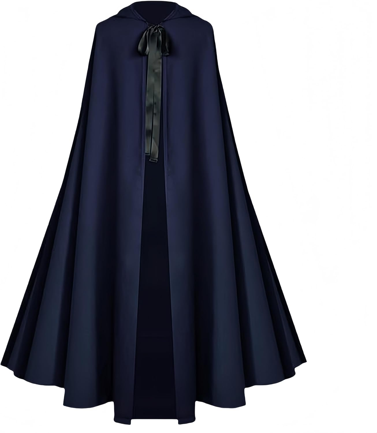 Proumhang Halloween Hooded Cloak for Adults - Renaissance Medieval Witch Cape Costume for Men & Women, Hobbit Cosplay Short Cape 130Cm/51