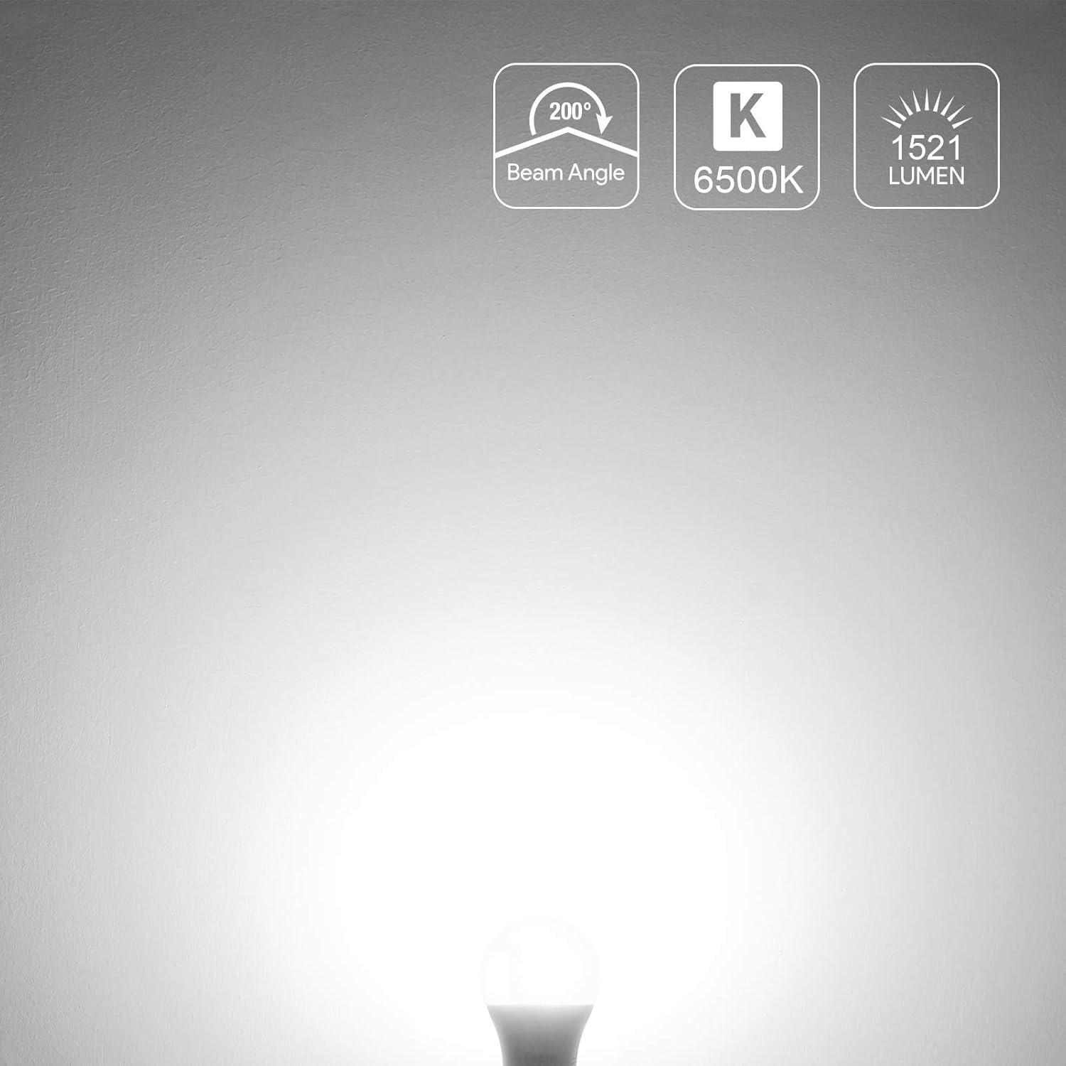 Lepro E27 Screw Bulbs 100W Equivalent, Cool White 6500K, 13W 1520Lm Super Bright E27 LED Bulbs, GLS Energy Saving Edison Lightbulb, Non-Dimmable, Pack of 6 image number 4