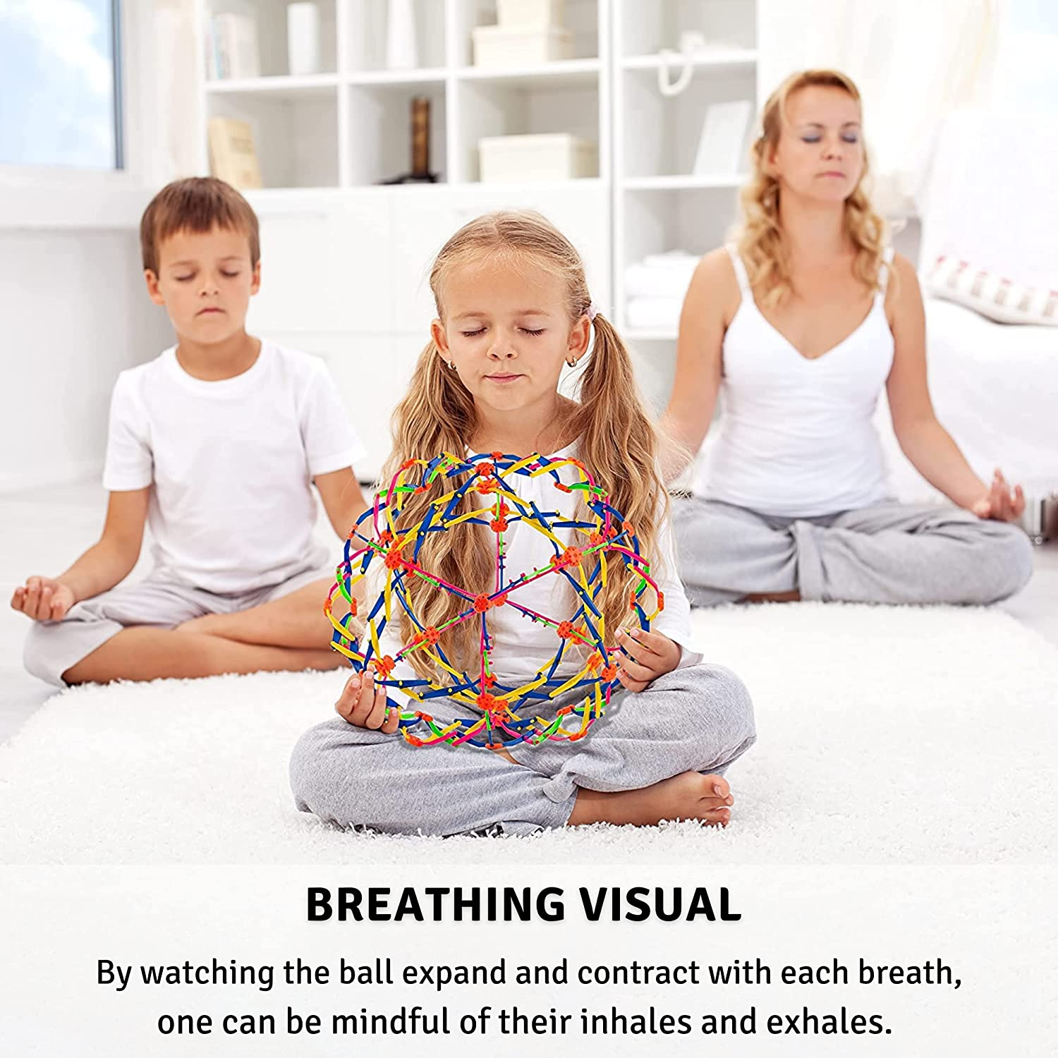 4E'S Novelty Expandable Ball, Plastic Sensory Sphere for Kids and Adults image number 5