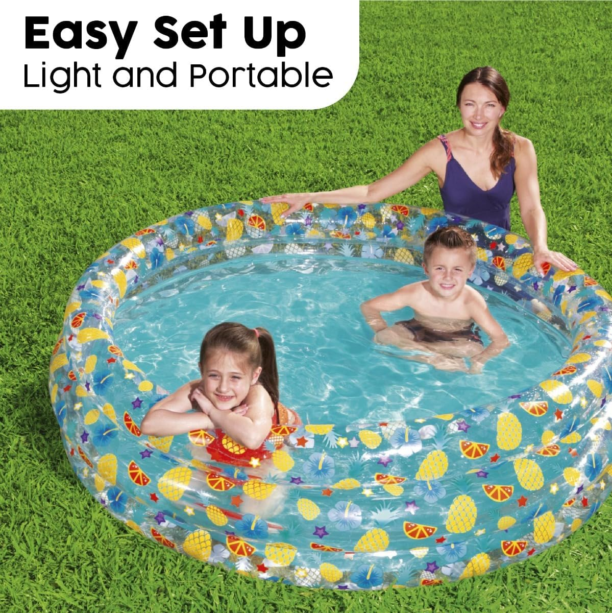 Bestway Inflatable Tropical Play Pool, 1.70 M Diameter X 53 Cm Height image number 5