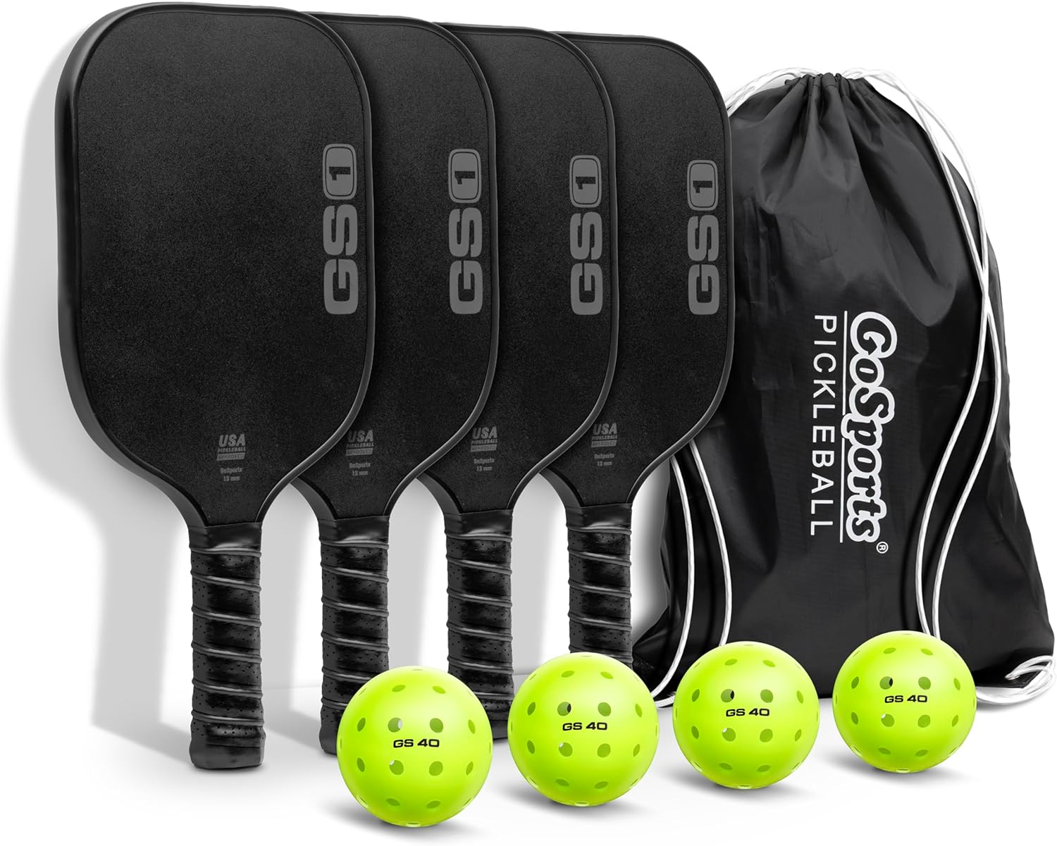 Gosports GS1 Pickleball Paddles - USAPA Approved Fiberglass Pickleball Paddles - Single, 2 Pack, or 4 Pack image number 1