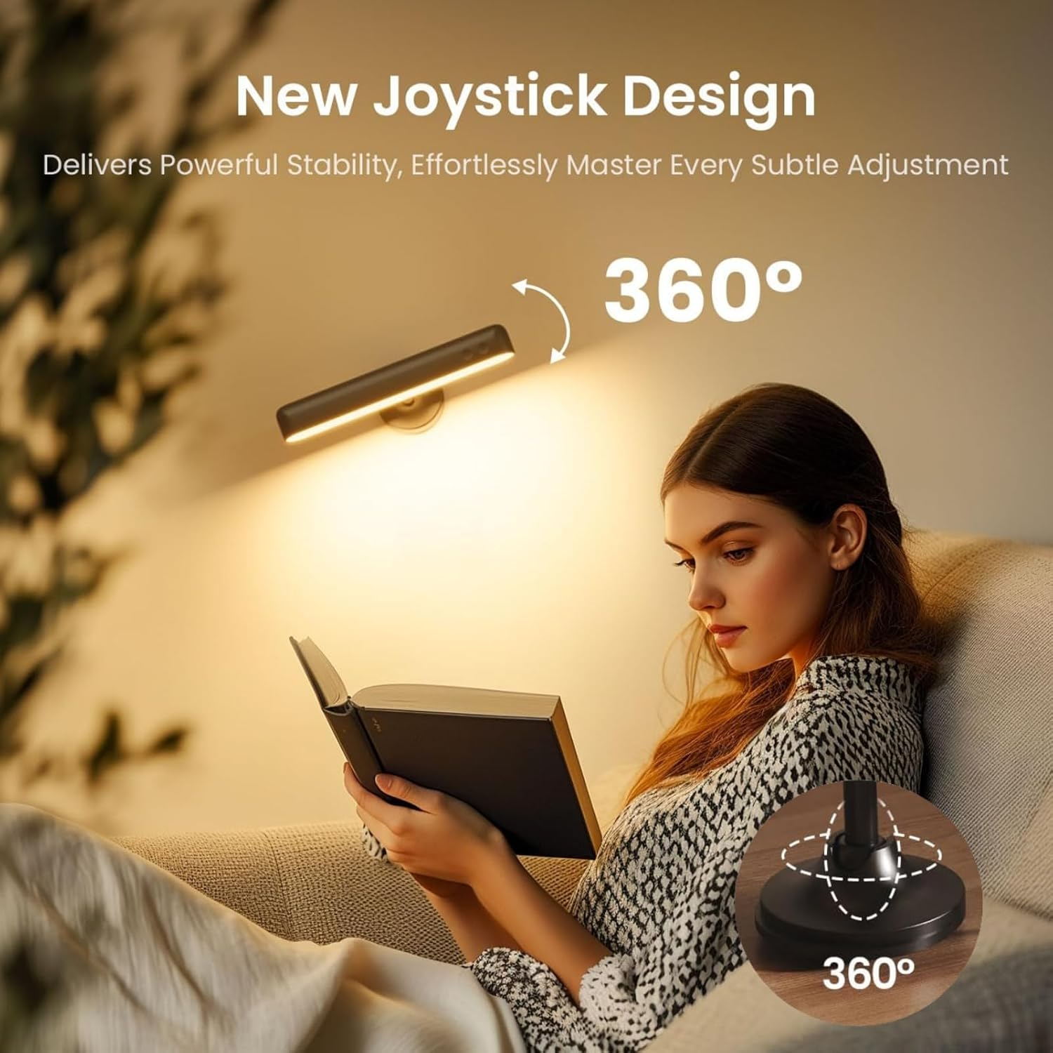 Rechargeable LED Wall Light | 7500Mah Wireless Remote Control Wall Sconce | 360 &deg;Rotating Touch Wall Lamp 3 Color Temperatures &15 RGB Colors | Wall Lights for Bedroom, Hallway, Stairs | 2 Pack image number 5