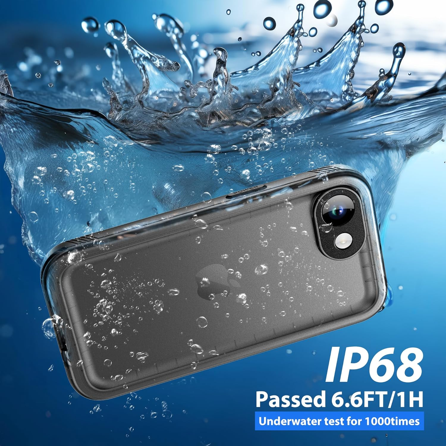 SPORTLINK for Iphone 16E Case - IP68 Waterproof Shockproof Dustproof, 360 Rugged Heavy Duty Cover with Built-In Screen Protector & Lanyard, Full Body Drop Proof Phone Case for Iphone 16E