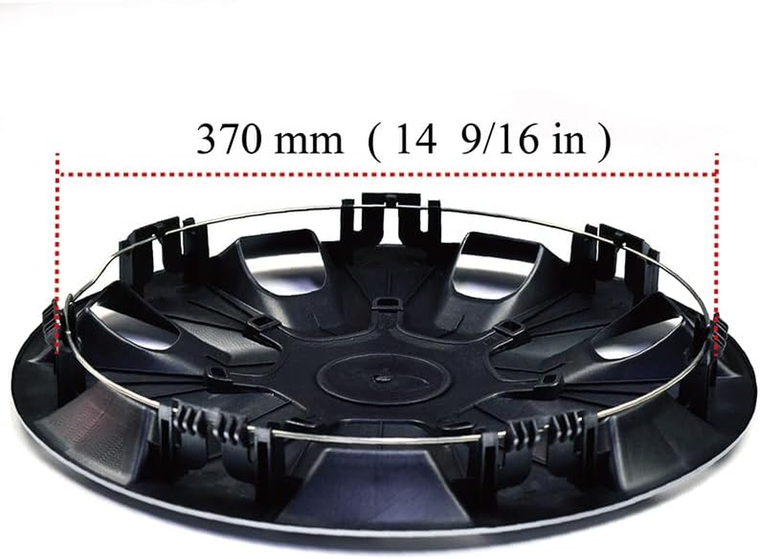 QXKSPG 1 Piece 15" Wheel Center Cap R15 Rim Center Cover Hub Cap with 7 Wheel Spoke Dustproof Decoracion Wheel Trims Set