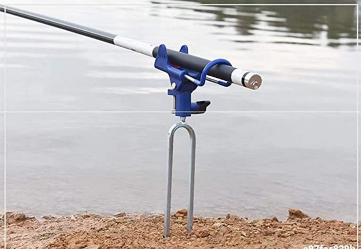 2Pcs Rod Holder Ground,Lake Bank Fishing Pole Stand,Fishing Rod Holder360 Degree Adjustable. image number 4