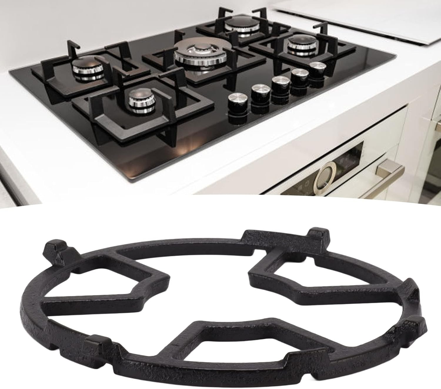 Non Slip Cast Iron Wok Support for Kitchen Accessories - Cast Iron Wok Rack Slip Resistant Gas Stove Wok image number 3
