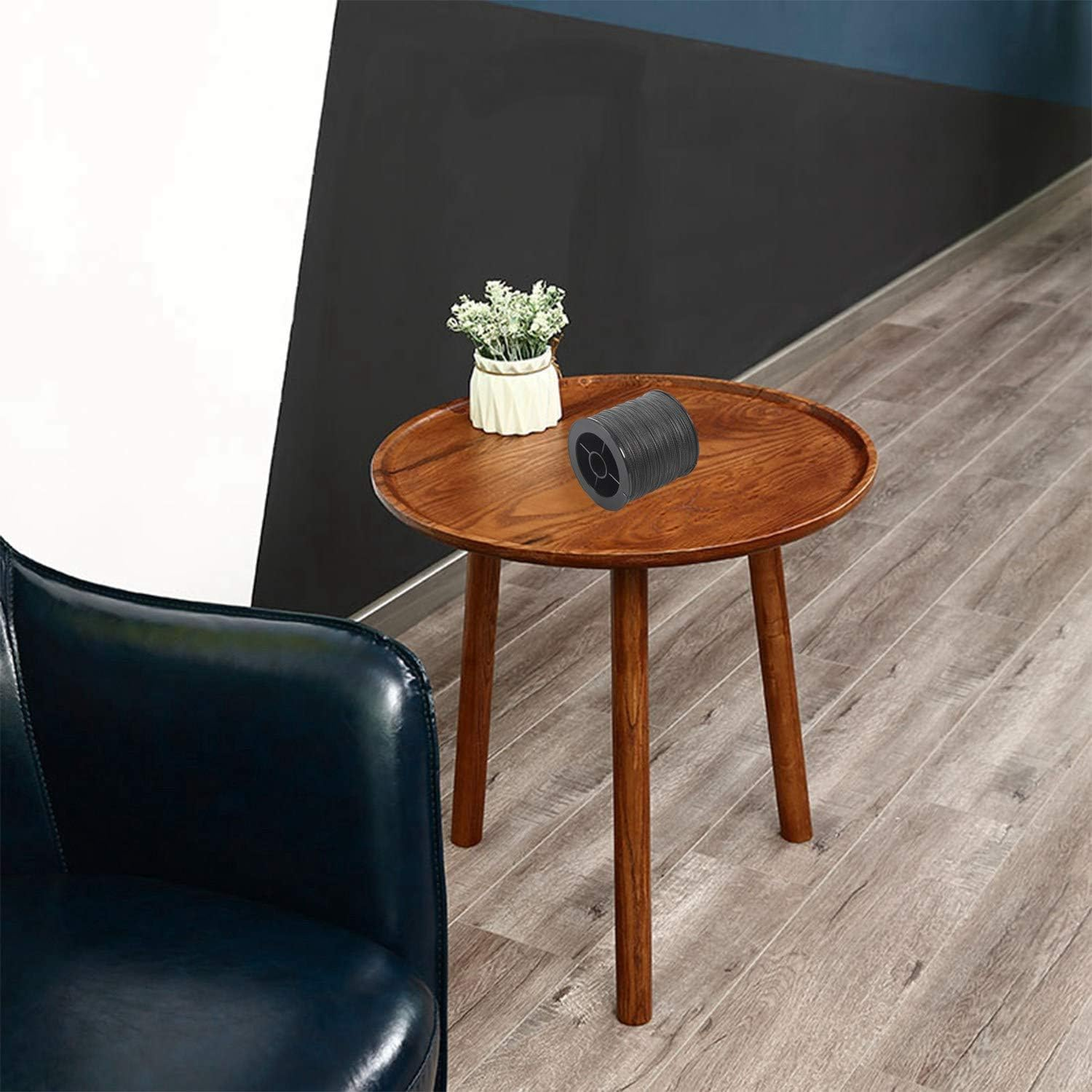 MEOXPAZ 500M 50LB Colorful 4 Strands Multifilament PE Braid Fishing Line (Black) image number 2