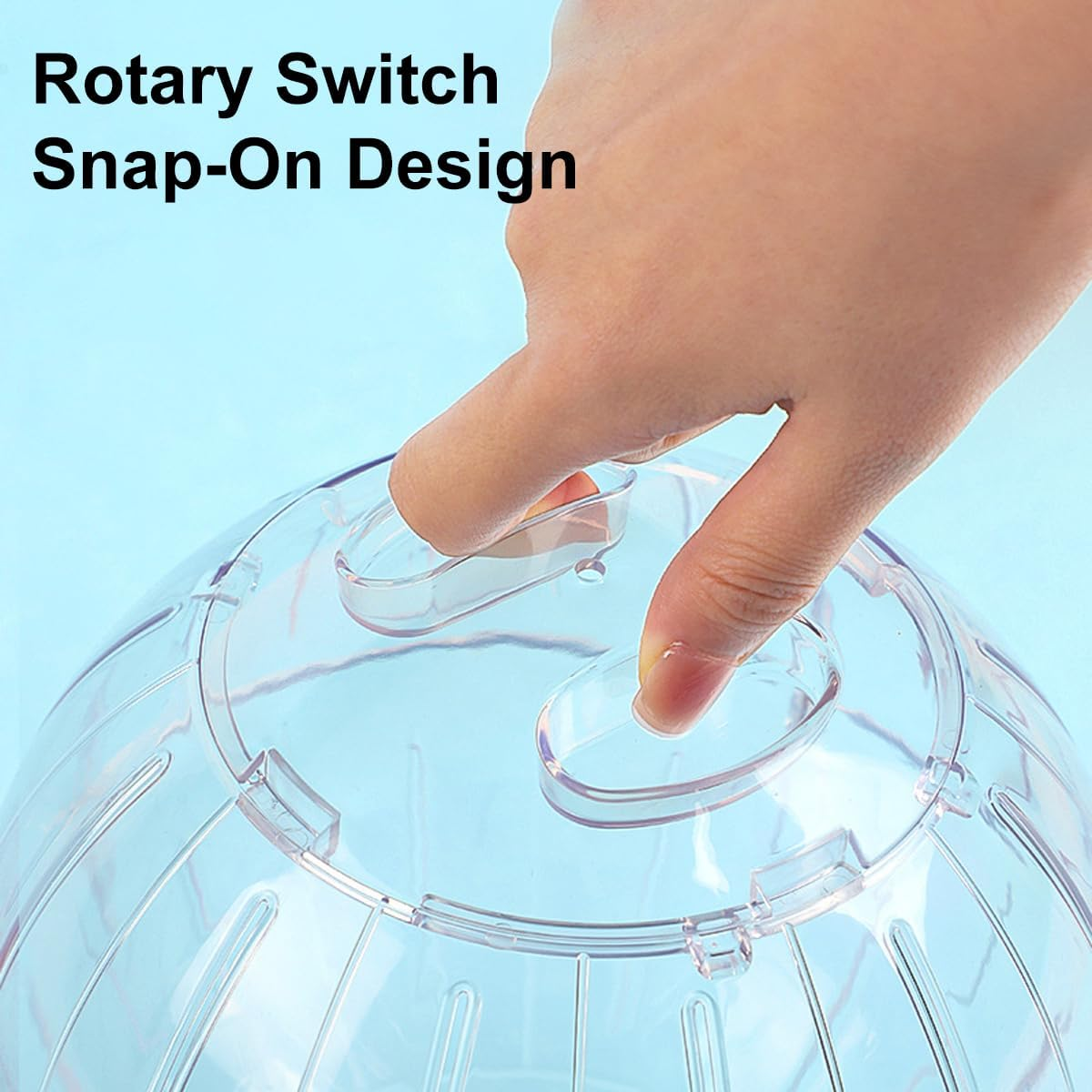 AIMALL Hamster Exercise Ball, Golden Bear Running Sports Ball, Durable ABS Rolling Ball with Ventilation, Secure Lock Design, 7.09 Inches Diameter image number 4