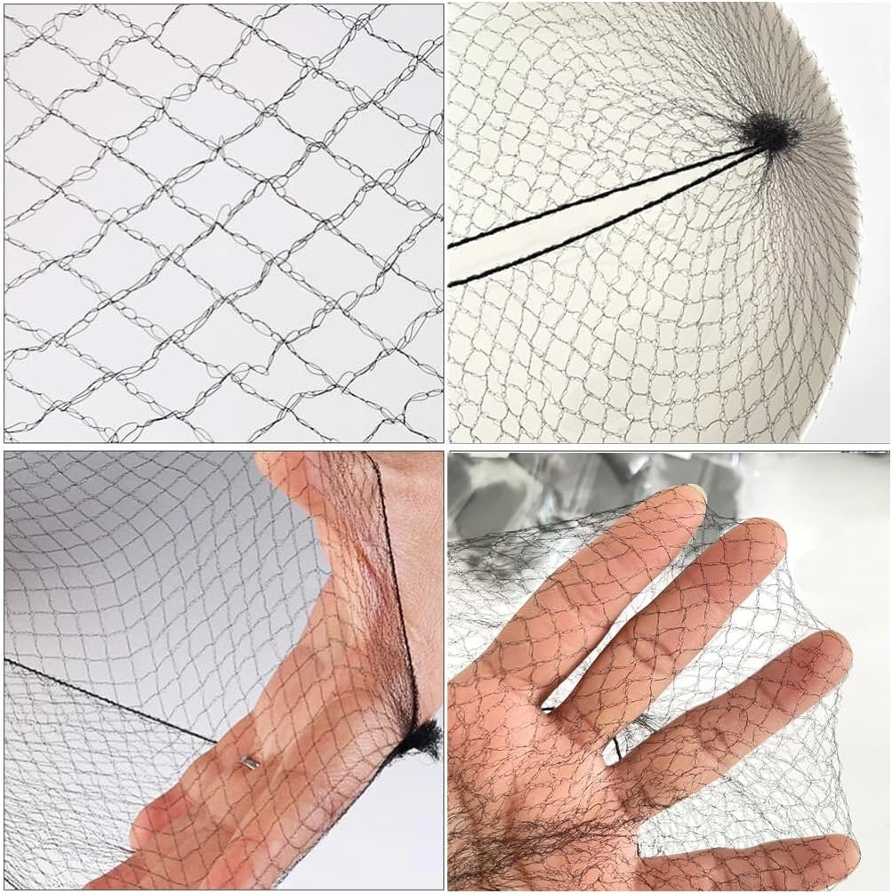 BHIPKOT 20 Hair Bands and 10 Black Hair Clips, Invisible Hair Net Hair Bands for Kids Girls and Women (Brown) image number 1