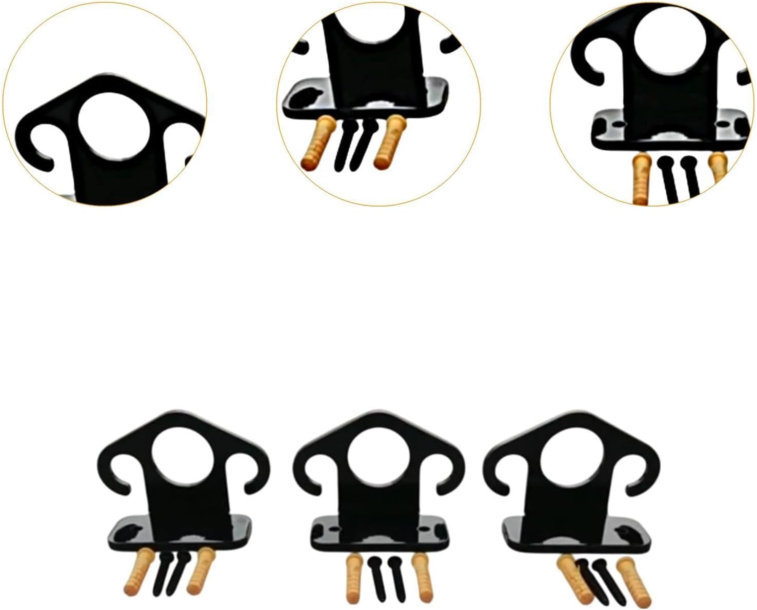 STARTIST 3Pcs Wall Mount Workout Anchors Resistance Band Wall Anchors, Wall Anchors Wall Mount Anchors for Home Gym, Physical Exercise image number 1