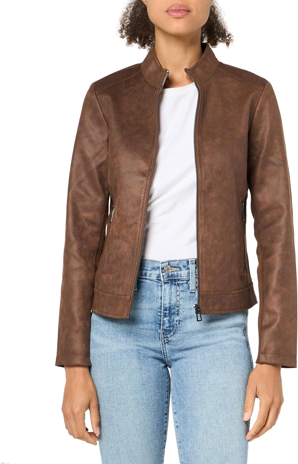 Desigual Women'S Woman Woven Pu Coat