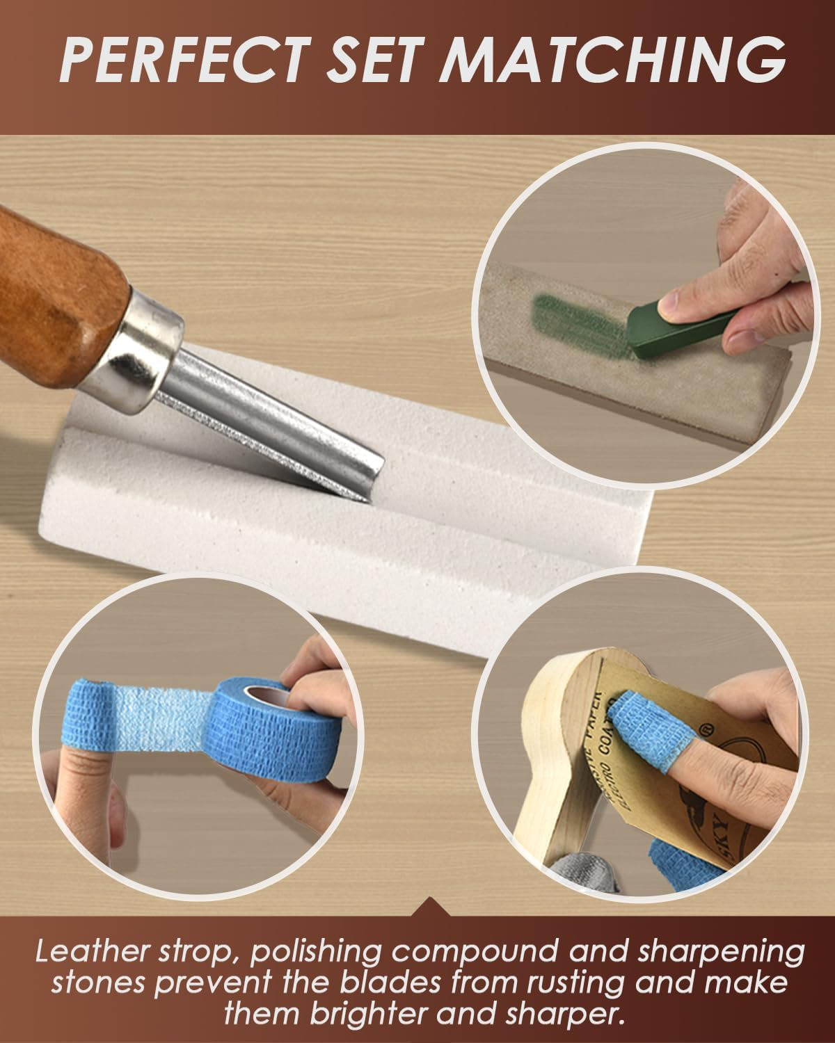 Wood Carving Kit Whittling Kit: Deluxe Wood Carving Tools Set with Leather Case - Wood Carving Knife with Basswood Blocks Woodworking Widdle Gift for Beginners Adults Kids Hobby image number 2