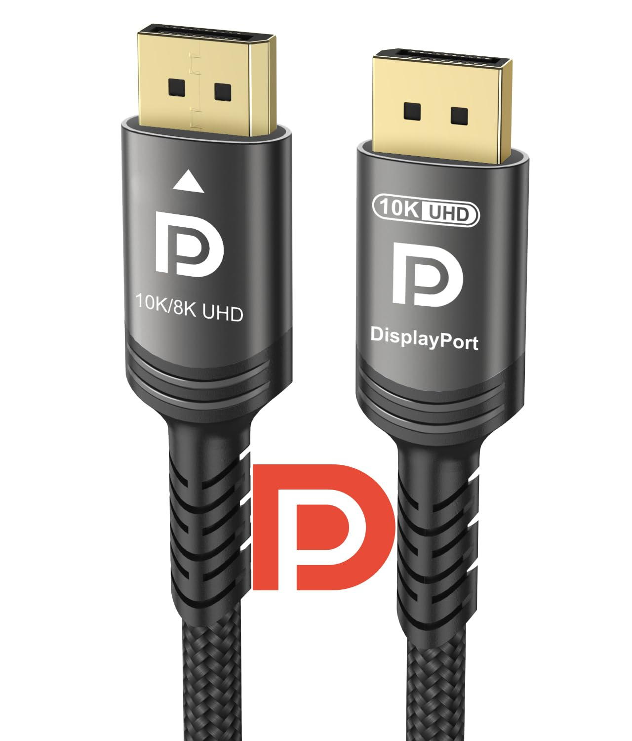 10K 8K 4K Displayport Cable 40Gbps 3 M, VESA Certified DP to DP Cable V1.4 V1.2 Nylon Braided UHBR HDCP DSC1.2 10K 8K60Hz 4K 165Hz 144Hz 2K 240Hz Freesync G-Sync Monitor PC Projector image number 4