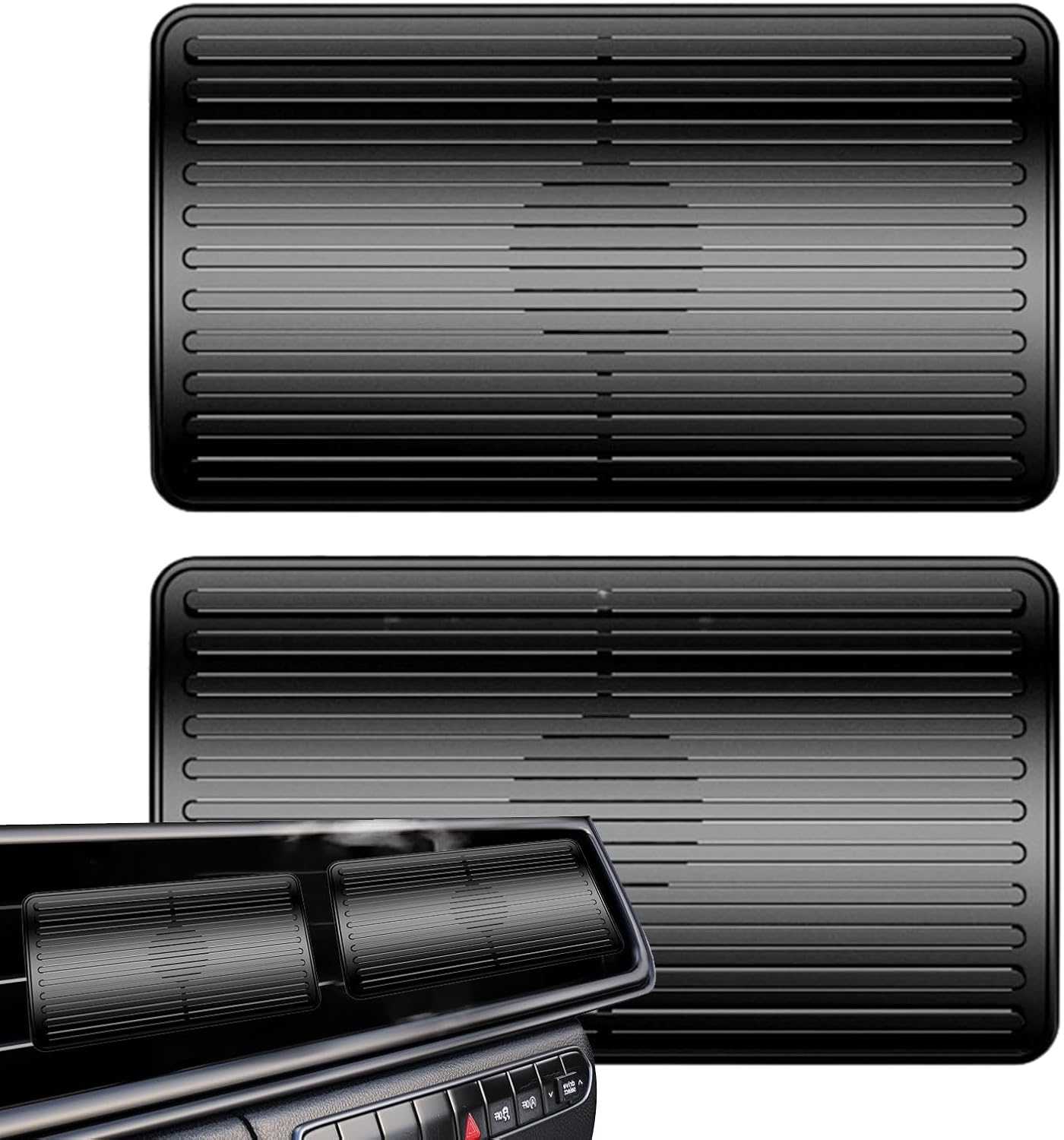 Car Air Vent Wind Deflector - Car Air Conditioner Windshield Vent Cover,Road Trip Must Have Vehicle Interior Baffle with Clip for Sedan, Taxi