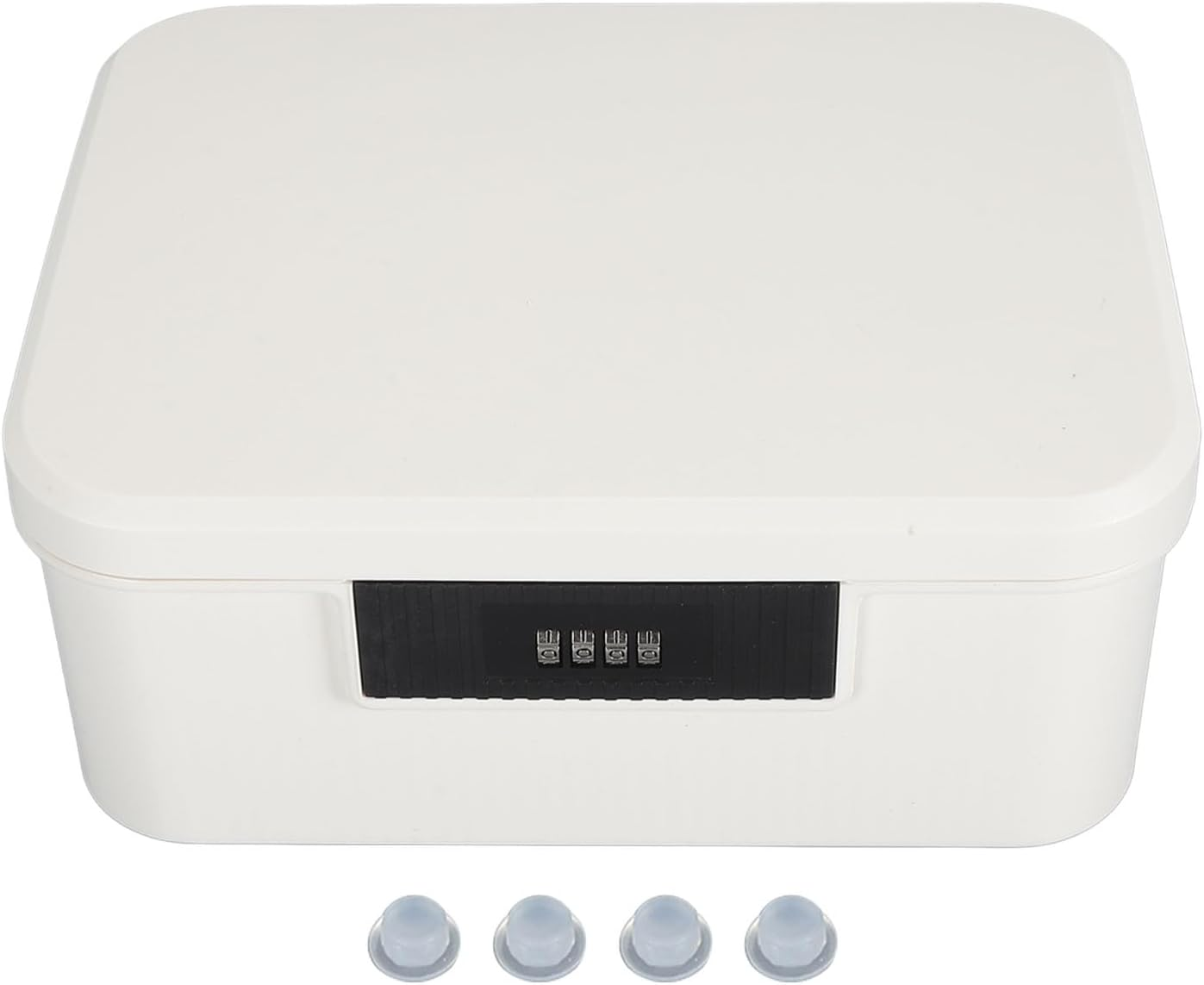 Lockable Storage Box, 9L Capacity Lockable Storage Trunk for Files Document Organizer, Double Layer Password Storage Locking Box, Lockable Storage Container Bin for Home Office