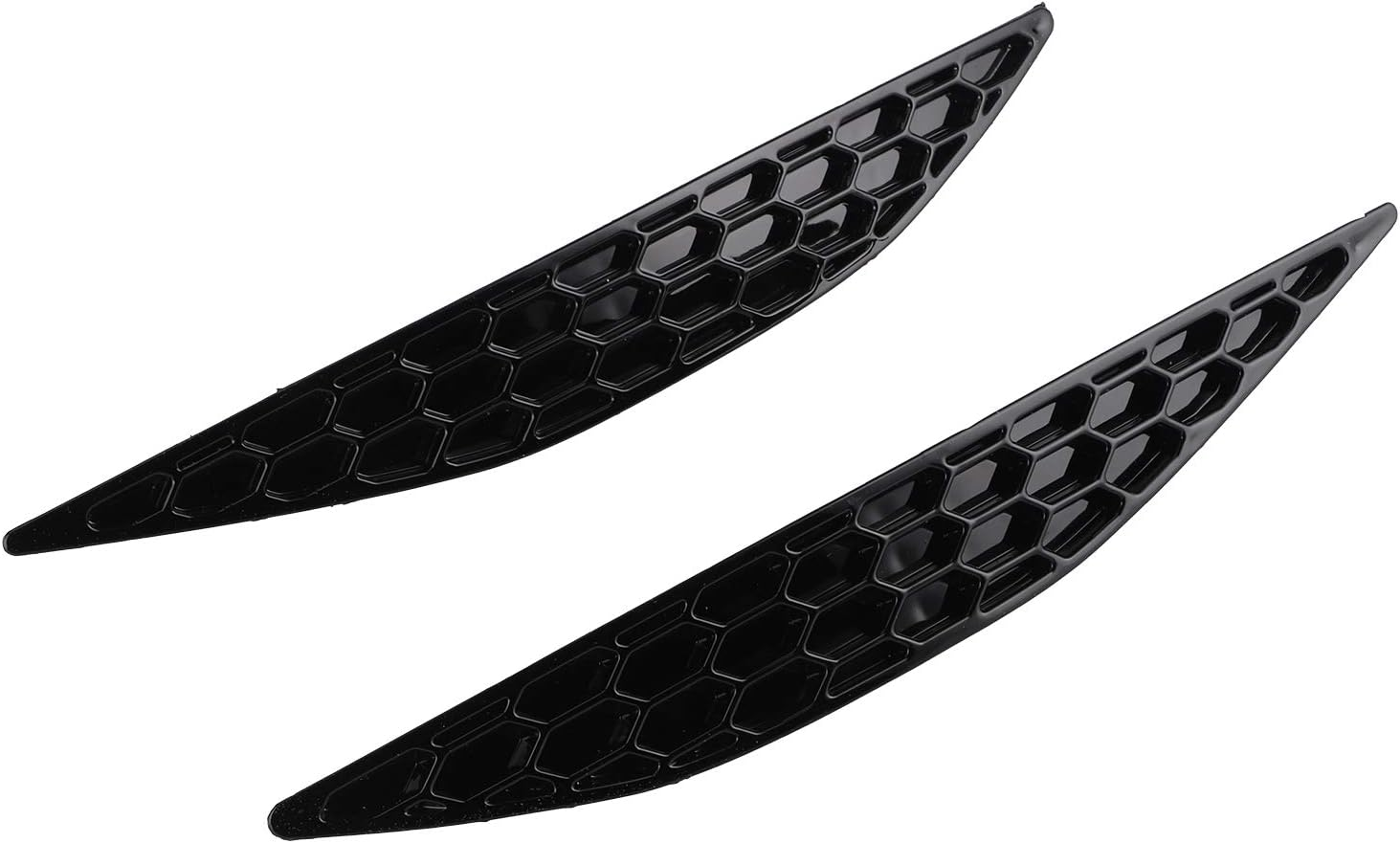 Mk7 Accessories,2016 Reflectors,Auto Bumper Reflector,2Pcs Gloss Black Rear Bumper Reflector Honey Comb Set Fit for MK7 2013-2016 Mk7Rear Reflectors image number 1