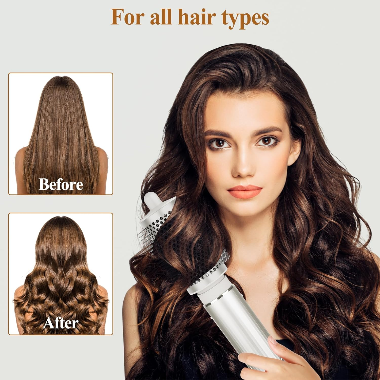 ZEPHBLOW Large round Volumizing Brush for Shark Flex Style HD430/435/440, Large round Brush Attachment Compatible with Shark Flexstyle Air Styling & Drying System, Ideal for Volumizing Styling image number 1