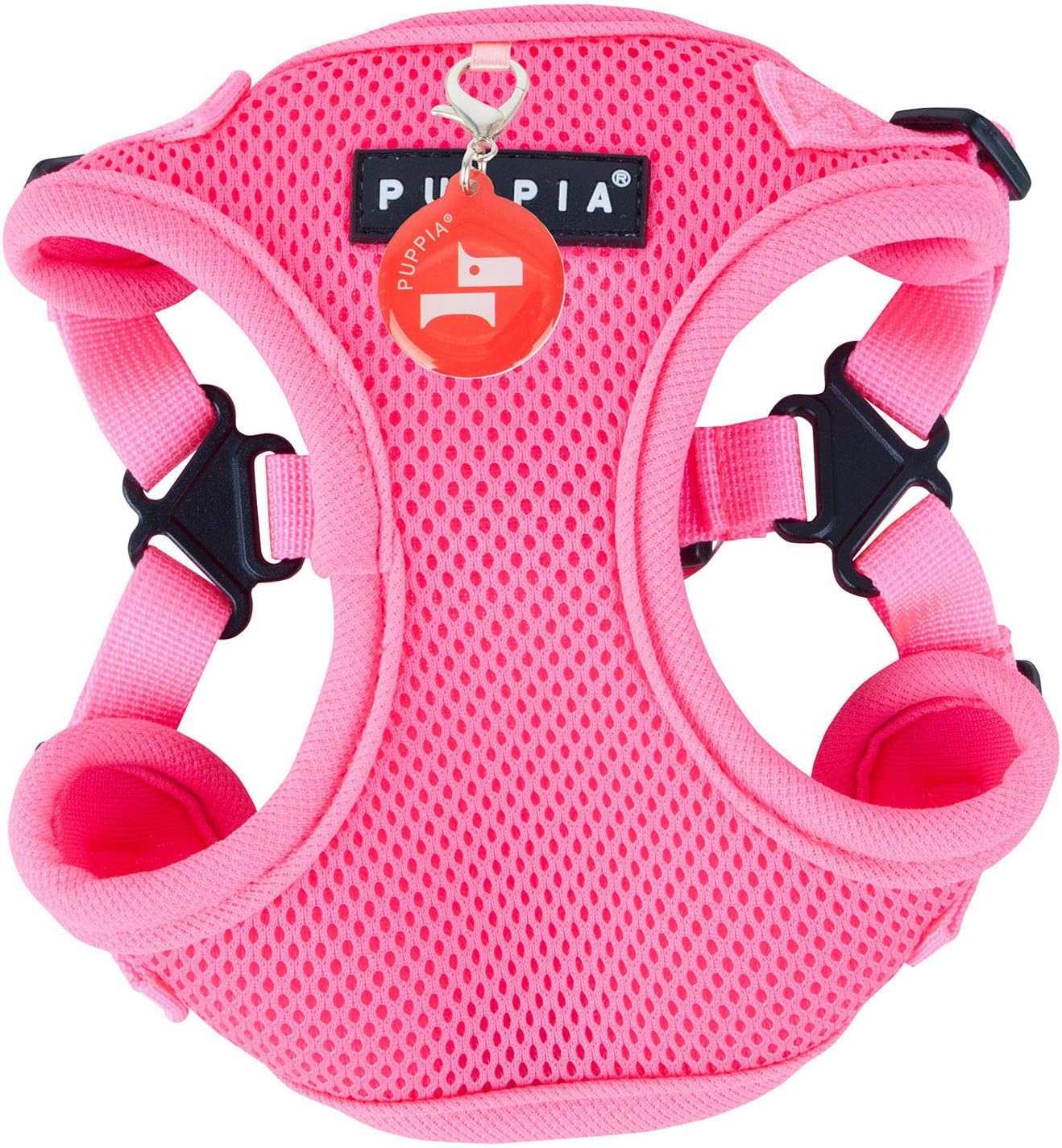 Puppia Authentic Neon Soft Harness C, Large, Orange