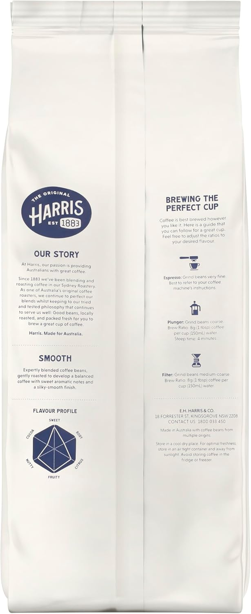 Harris Smooth Coffee Beans, 1Kg image number 4