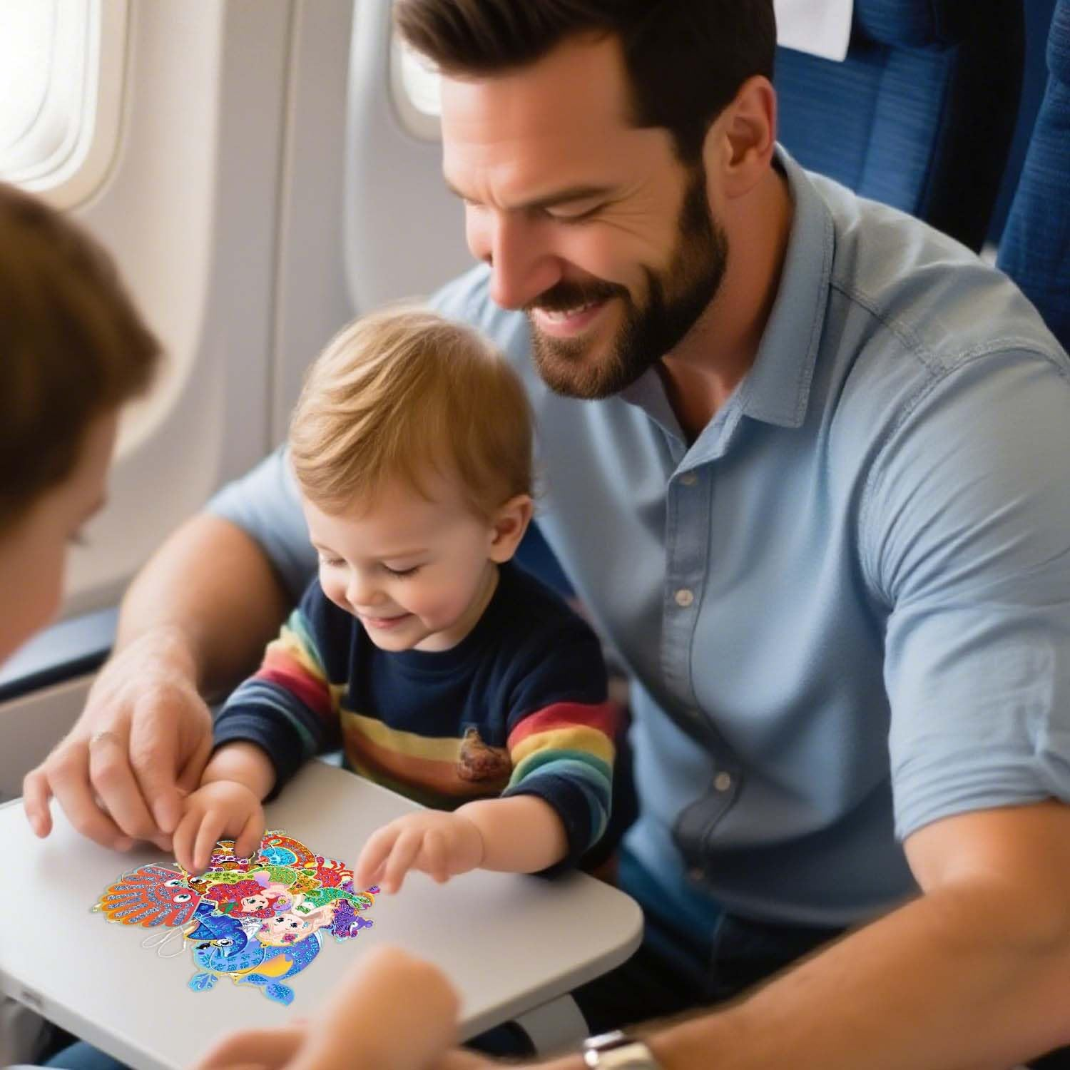 Palumma Mermaid and Princess DIY Kit Mirror Glitter Mosaic Sticker Sea Creature Craft for Craft Lovers image number 2