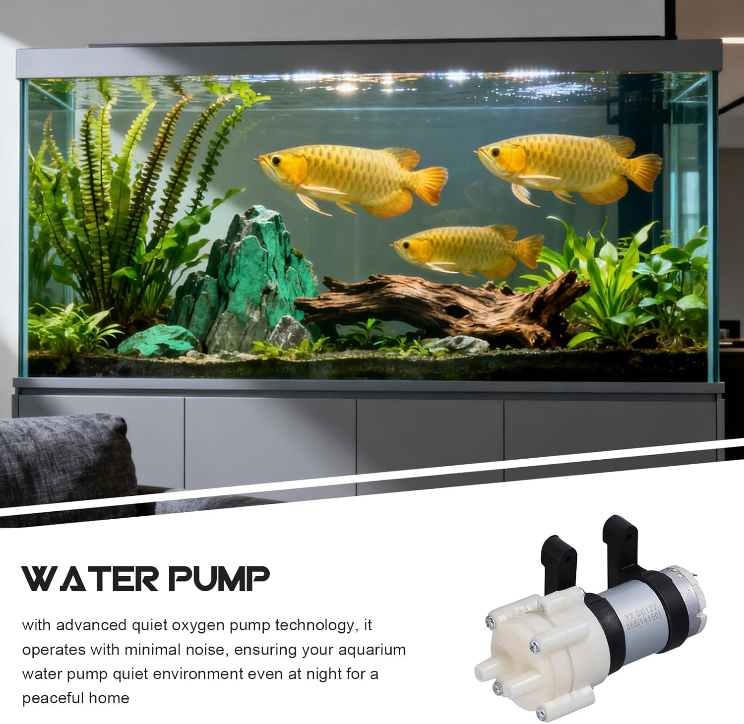 Kichvoe 2Pcs Micro Diaphragm Water Pump 6V-12V - Small Quiet Circulation Pump Low Voltage and Portable for Small Aquariums and Fish Tanks image number 5