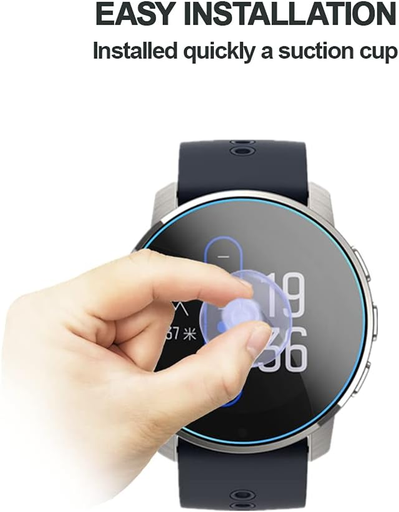 MIHENCE Compatible for Suunto 9 Peak/Peak Pro Screen Protector, 9H Anti-Scratch Premium Real Tempered Glass Screen Protector for 9 Peak / 9 Peak Pro / 9 Peak Titanium Smartwatch (3PCS) image number 1