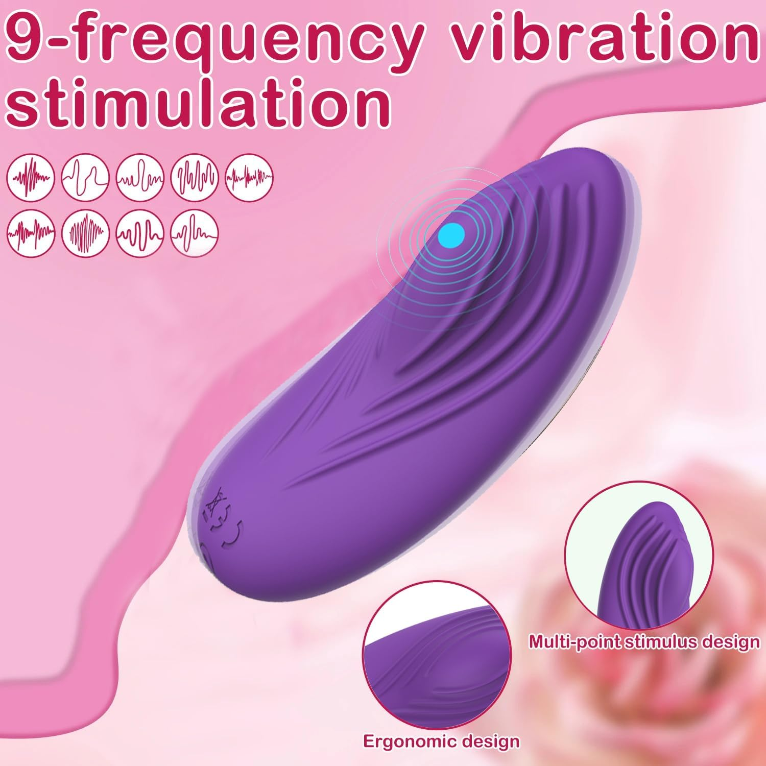 Remote Control Vibrator Couples Sex Toys, App Cellphone Wearable Couple G-SPOT Vibrator with 10 Vibration Settings, Mini Bullet Adult Toy for Women image number 2